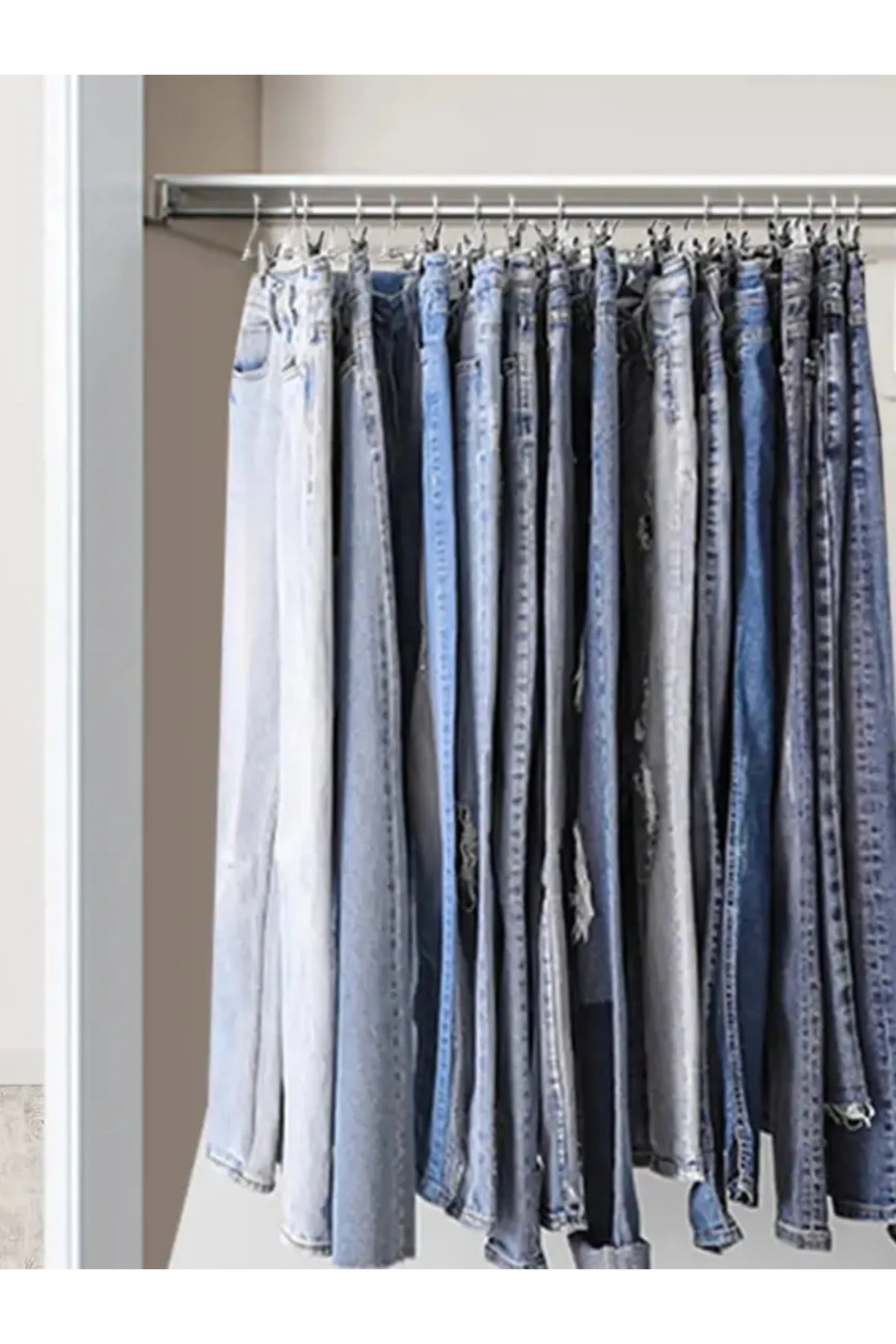 CNGZSHOP 2 Adet Metal Etek Pantolon Sütyen Çorap Gömlek Palto Kravat Bebek Askısı fotoğrafı 7 (önizleme)