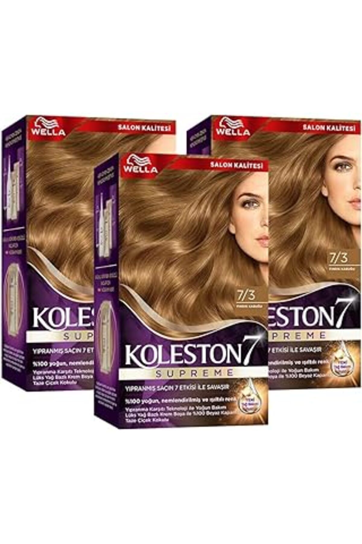 Qedii Wella Koleston Supreme Kit 7/3 Fındık Kabuğu *18 X3'lü Set