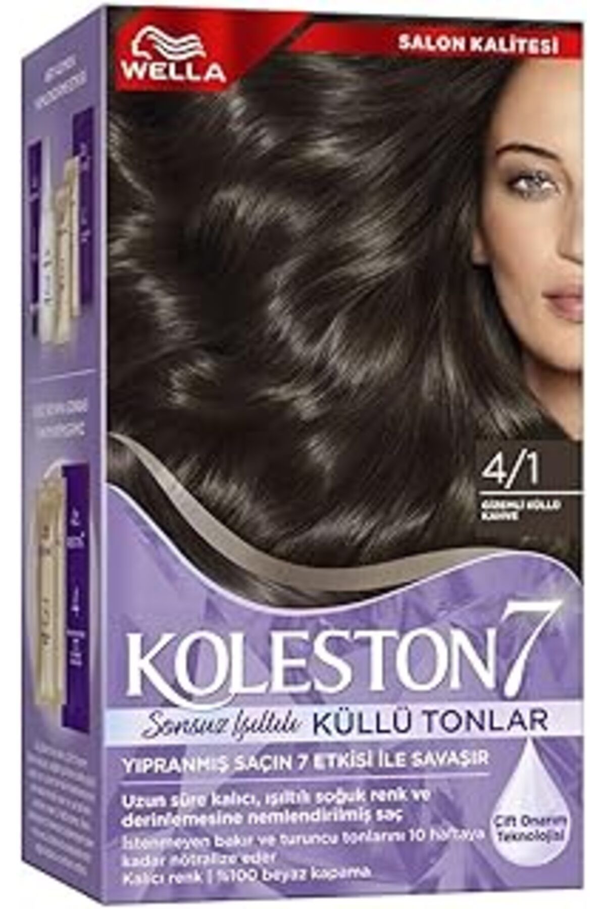 Qedii Wella Koleston Supreme Kit 4/1 Gizemli Küllü Kumral