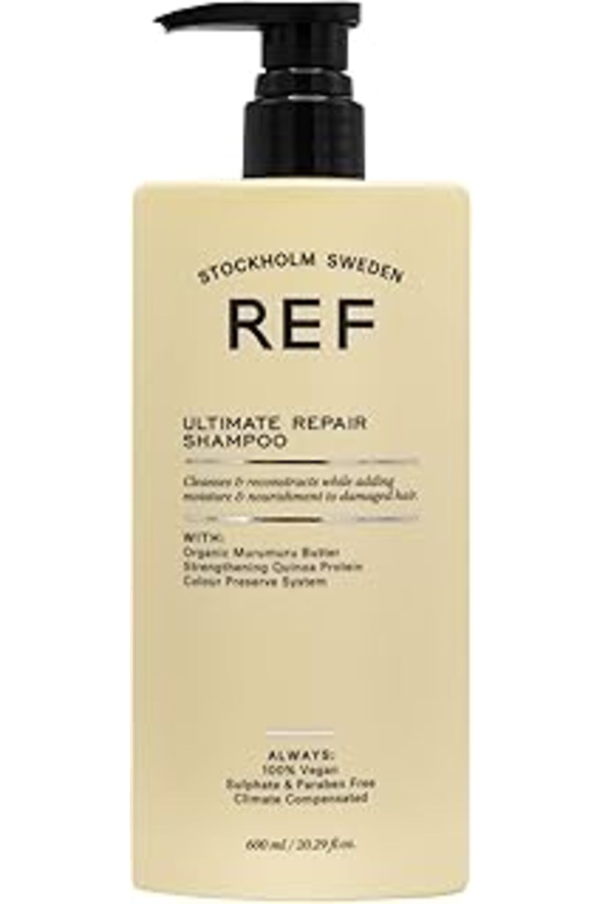 Qedii Ref Stockholm-Ref Hasarlı Saçlar Için Onarıcı Ve Besleyici Bakım Şampuanı 600 Ml Ultımate Repaır Sh