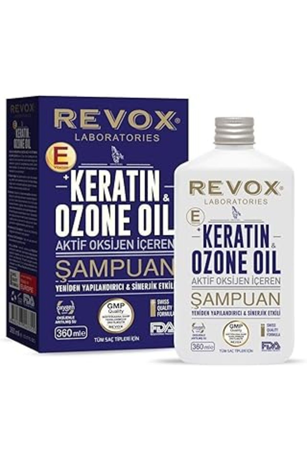 Qedii Revox Keratin & Ozone Şampuan 360 Ml