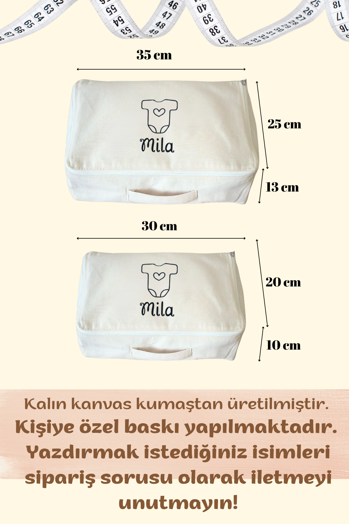 Mama Yoyo Baby Kids 2li İsme Özel Bebek Doğum Hastane Düzenleme Hastane Çıkışı Içi Düzenleyici Organizer çanta fotoğrafı 3 (önizleme)