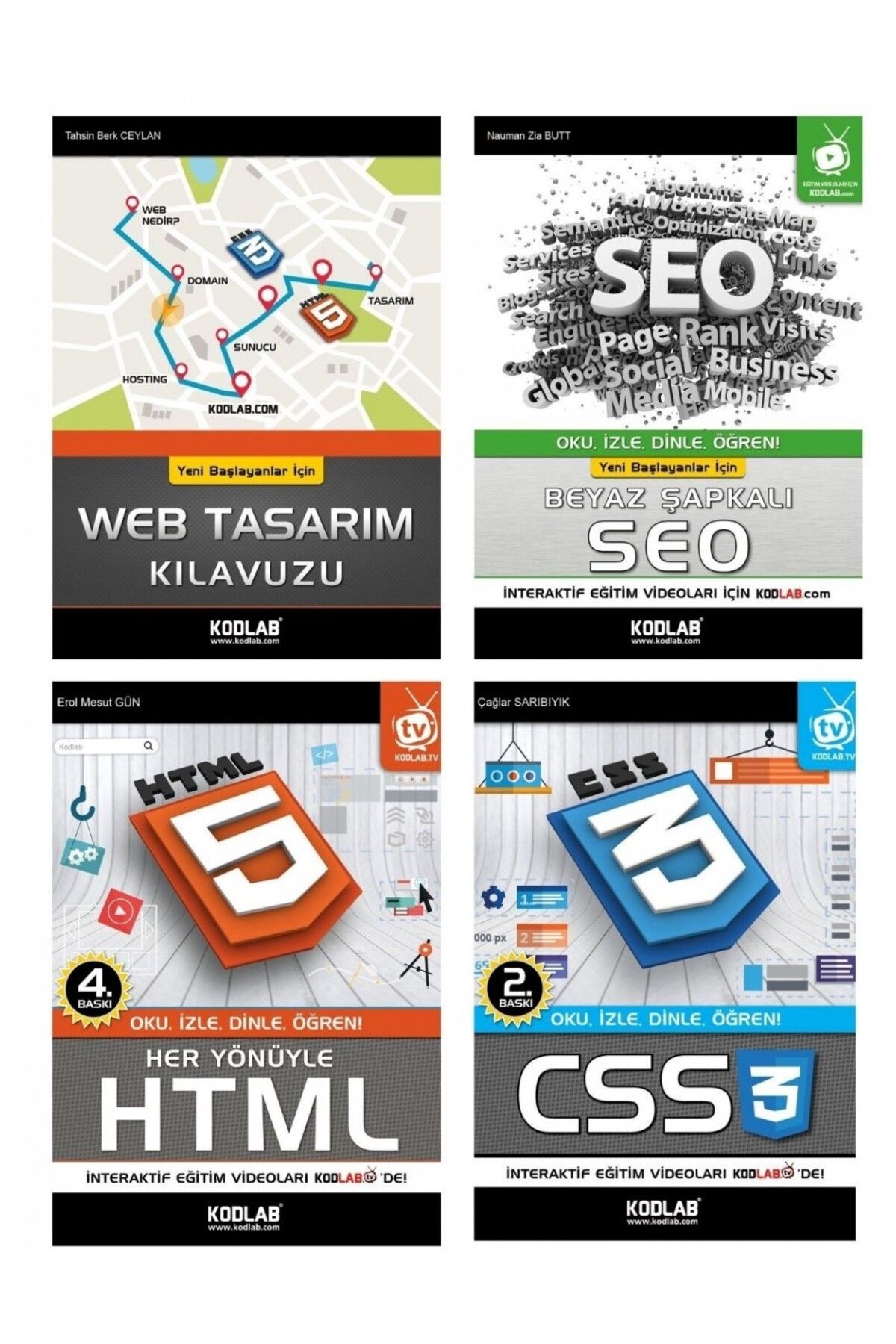 Kodlab Yayın Dağıtım hemenbugun BASİT BAŞLANGIÇ WEB TASARIM SETİ 2