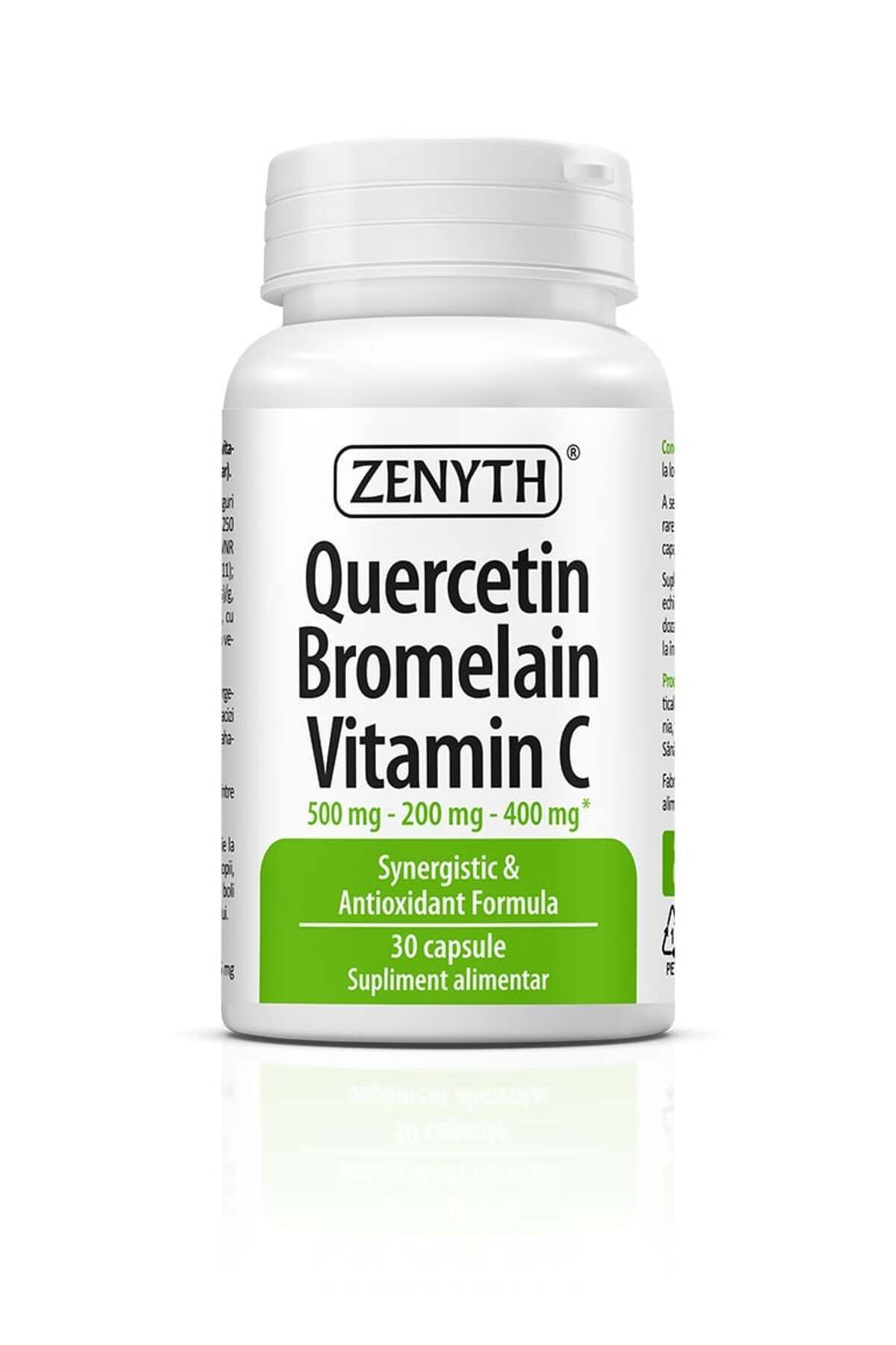 ZENYTH Quercetin Bromelain Vitamin C, 30 Capsule, Alergii Si Imunitate In Infectii Respiratorii - One Size