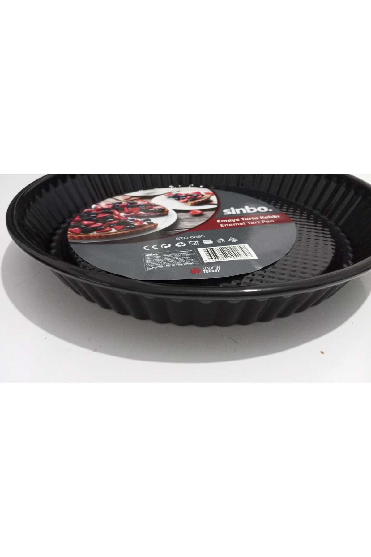 Sinbo-Fireproof Non-Stick Enamel Pie Cake Mold 30cm 3