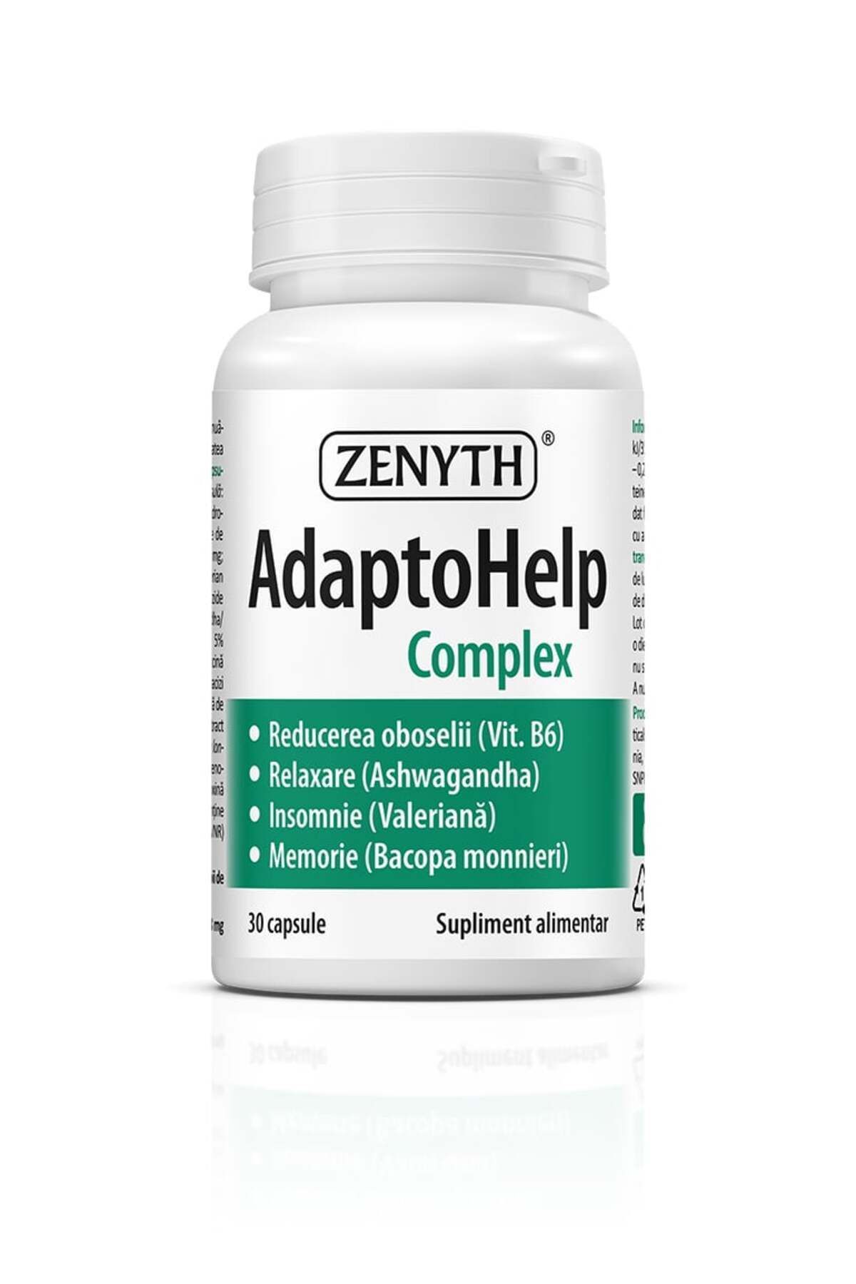 ZENYTH Adaptohelp Complex, 30 Capsules, Mental Overload, Tonic Effect, Asthenia, - One Size