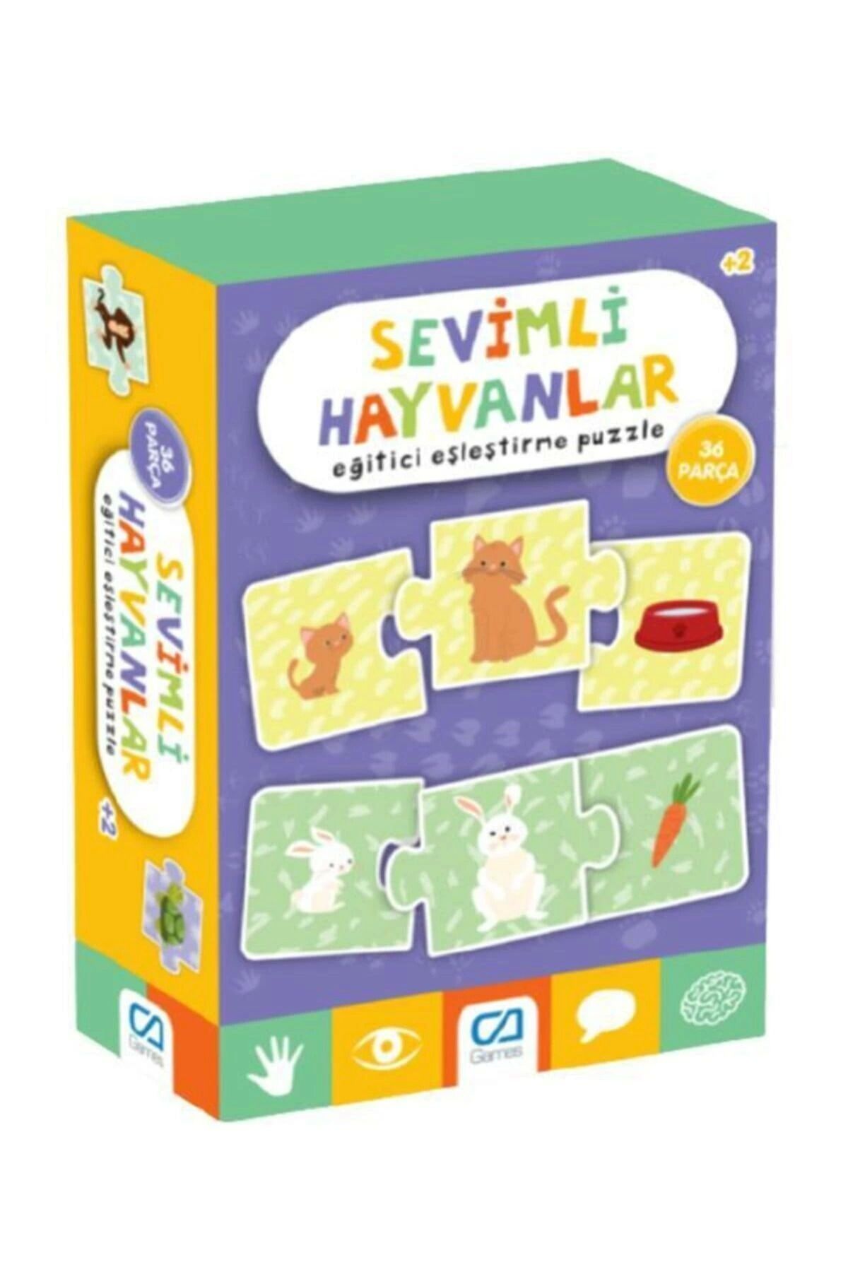 Jilemona Games Sevimli Hayvanlar Eğitici Eşleştirme Puzzle 36 Parça 5128