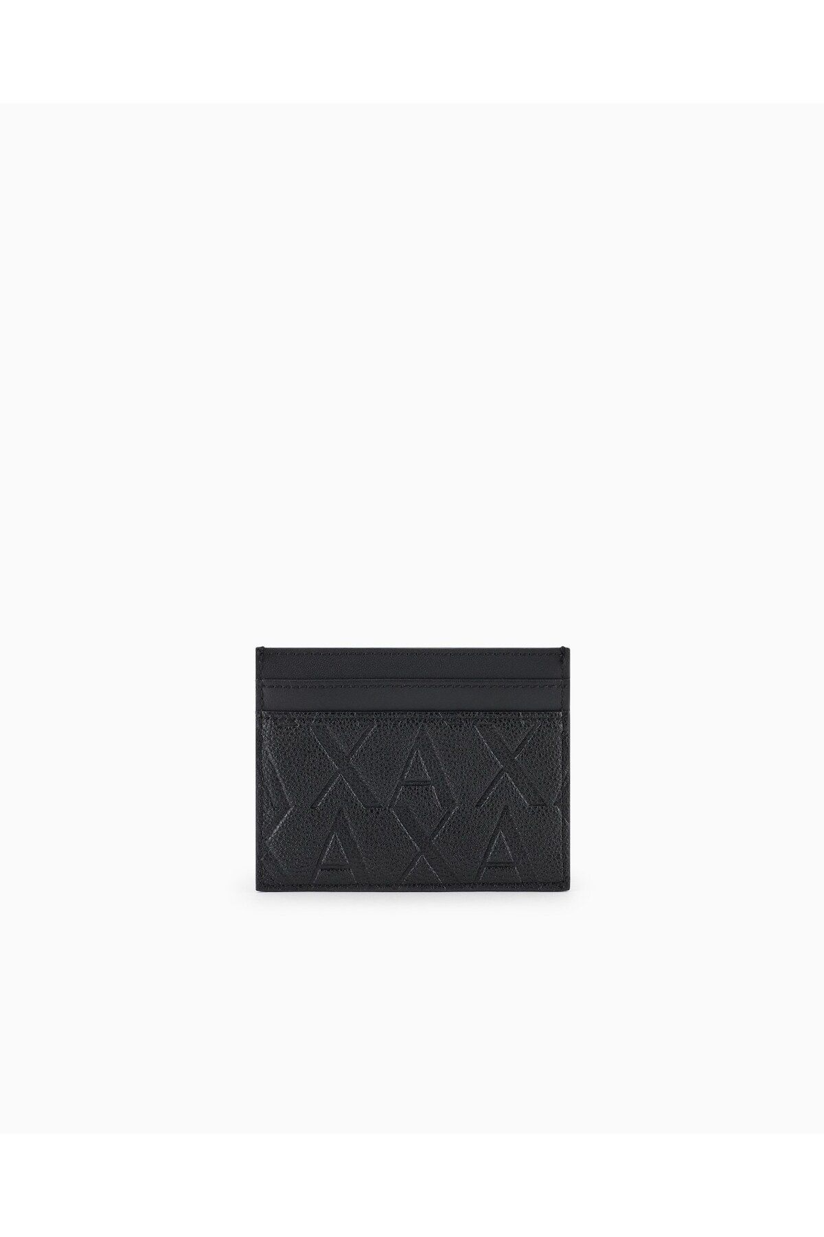 کیف پول مردانه سیاه با کلیپ ورود به سیستم XM000880 AF12133 UC001 Armani Exchange