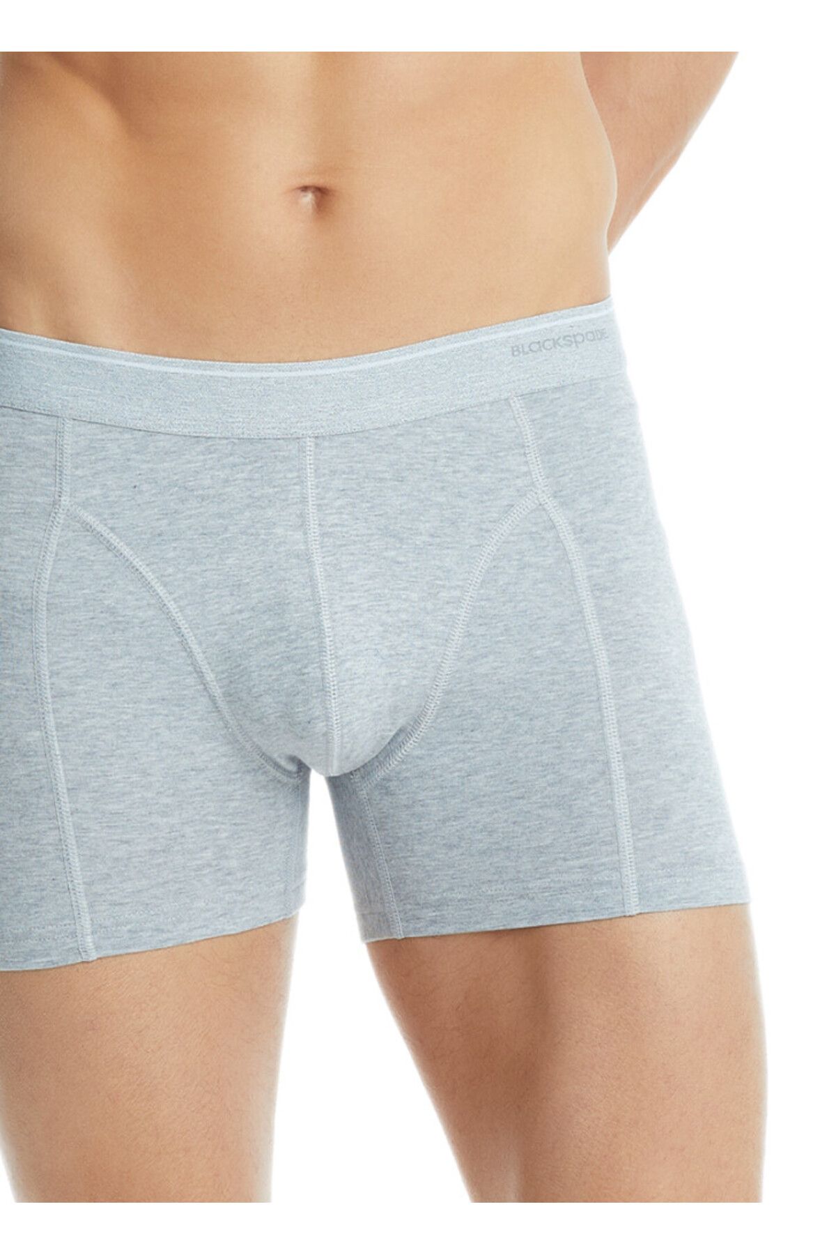 Blackspade-Men's Cotton Elastane Boxer Tender Cotton 9233 - Gray Melange 3