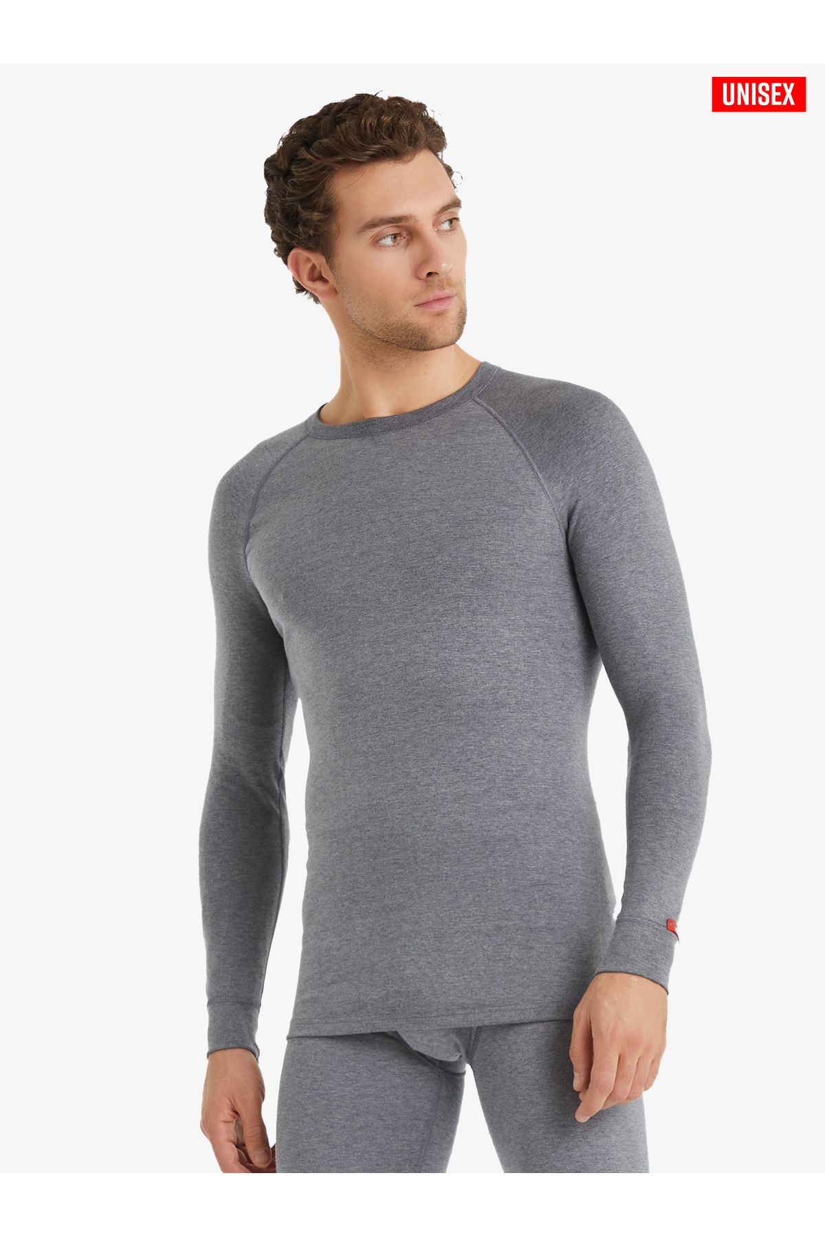 Blackspade-Unisex Θερμικό T-Shirt 2ο Επίπεδο 9259 - Grey Melange 3