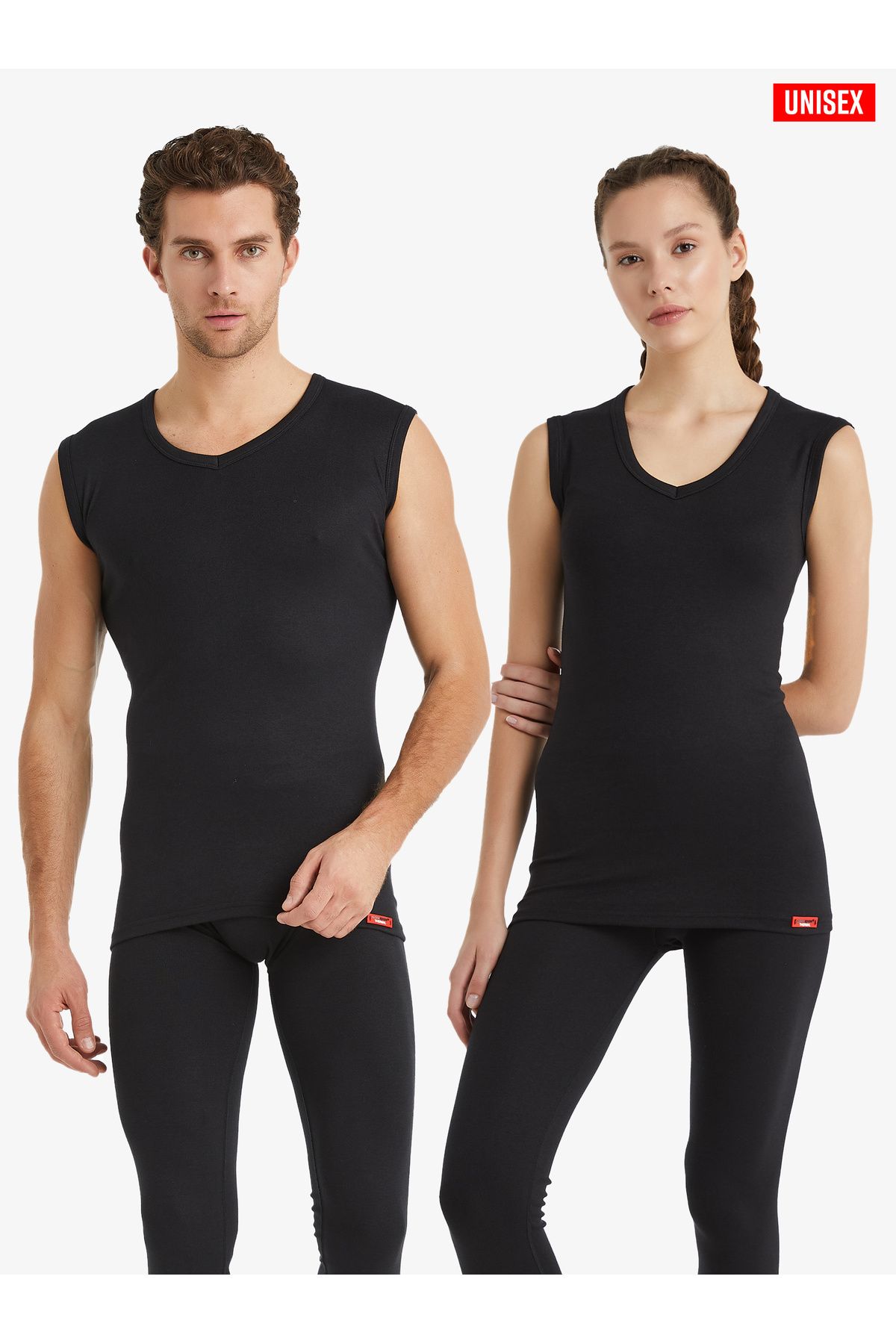 Blackspade-Unisex Thermal T-Shirt Level 2 9243 - Black 1