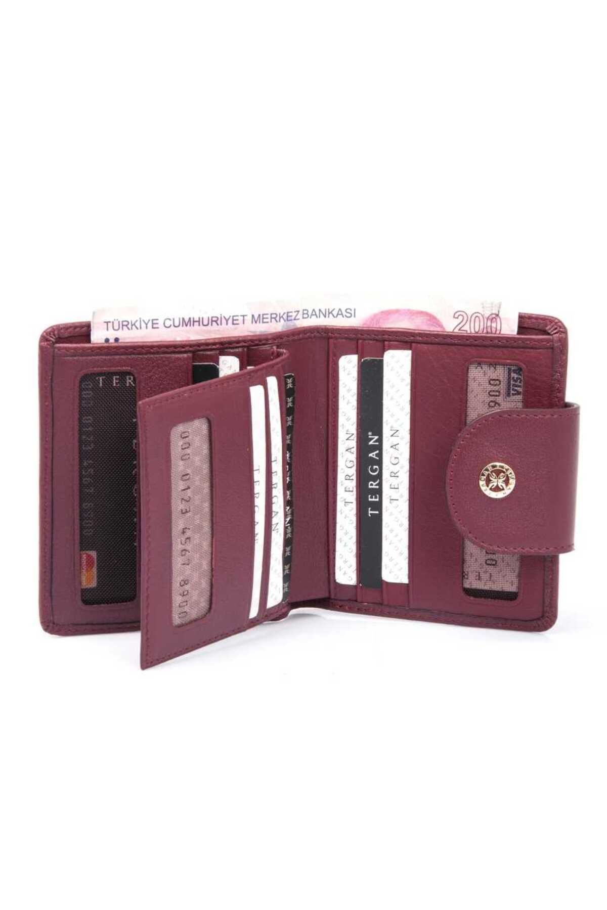 Tergan-Claret Red Δερμάτινο Γυναικείο Πορτοφόλι - S1cb 00005674 -κ16 4