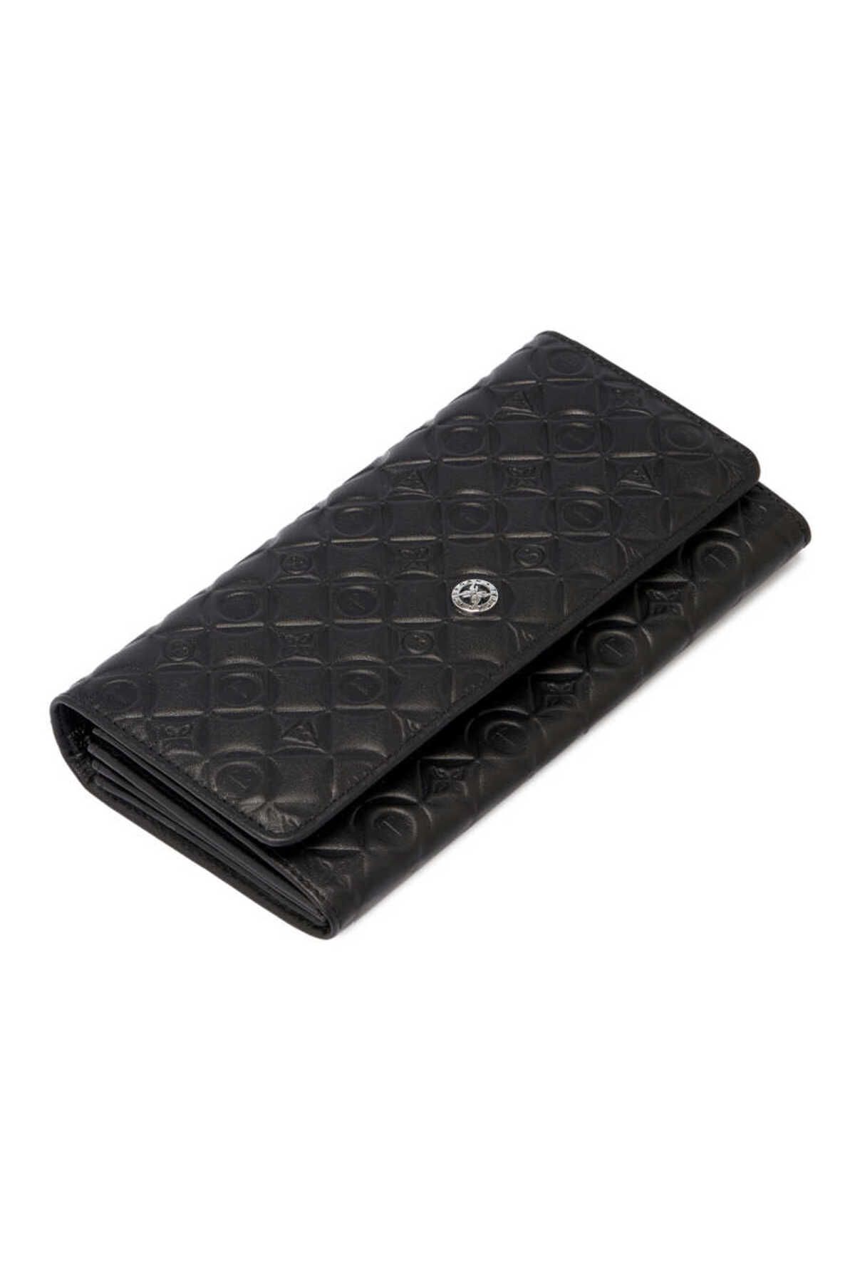 Tergan-Women's Black Leather Wallet - S1Cb 00005783 -C59 1