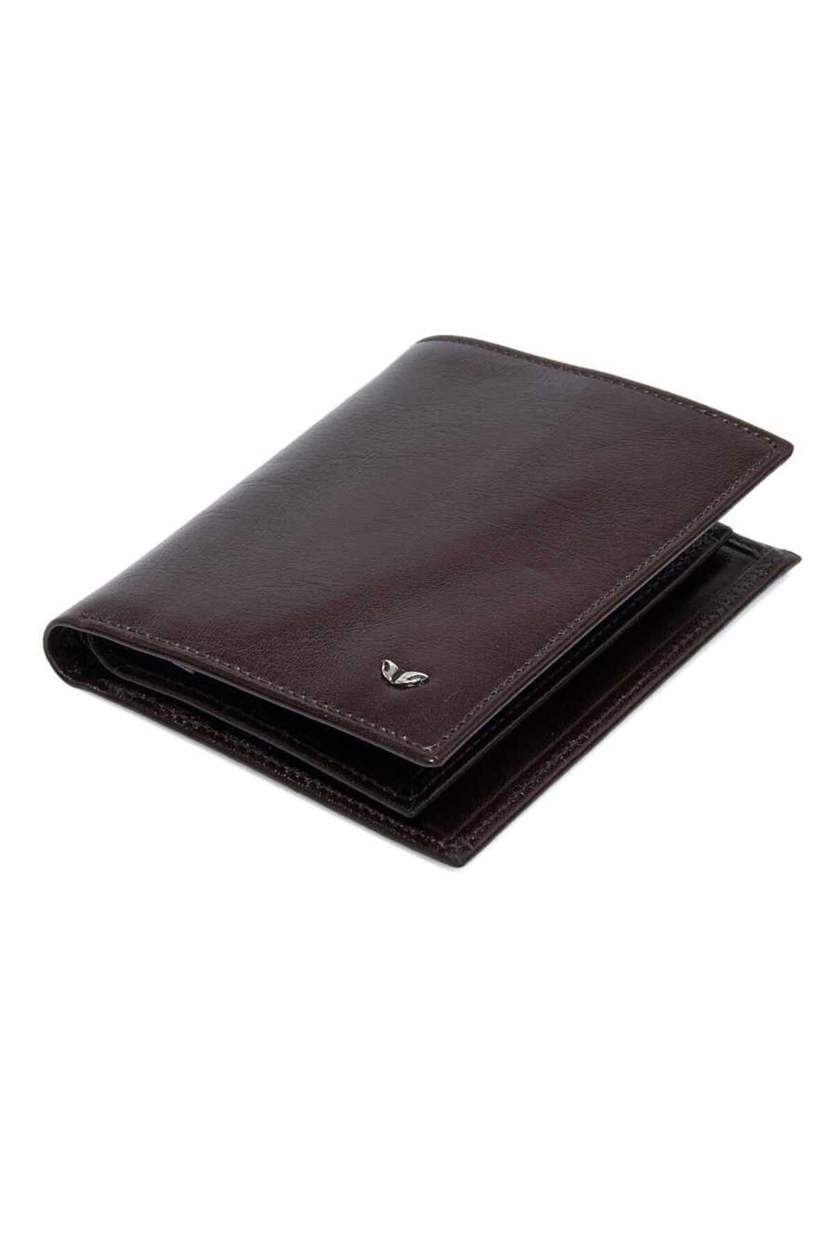 Tergan-Brown Genuine Leather Men's Wallet - S1Ce 00001503 -B07 1