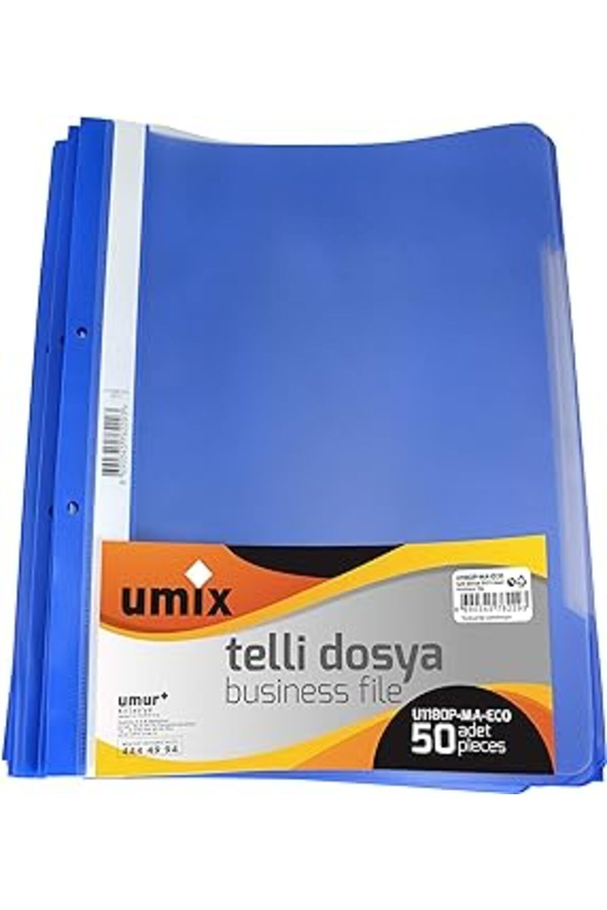 NETWORK ART UMIX A4 TELLI DOSYA 50'LI MAVI