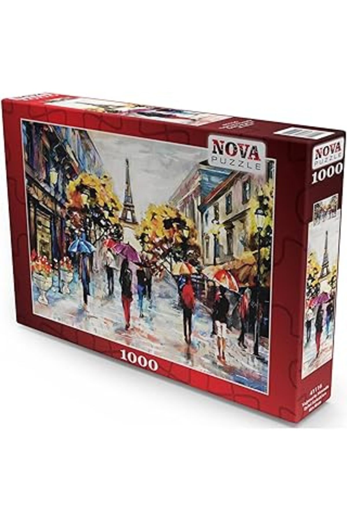 NETWORK ART Nova Puzzle 1000 Parça Yağmurlu Havada Eyfel Sokakları Puzzle - Yağlıboya