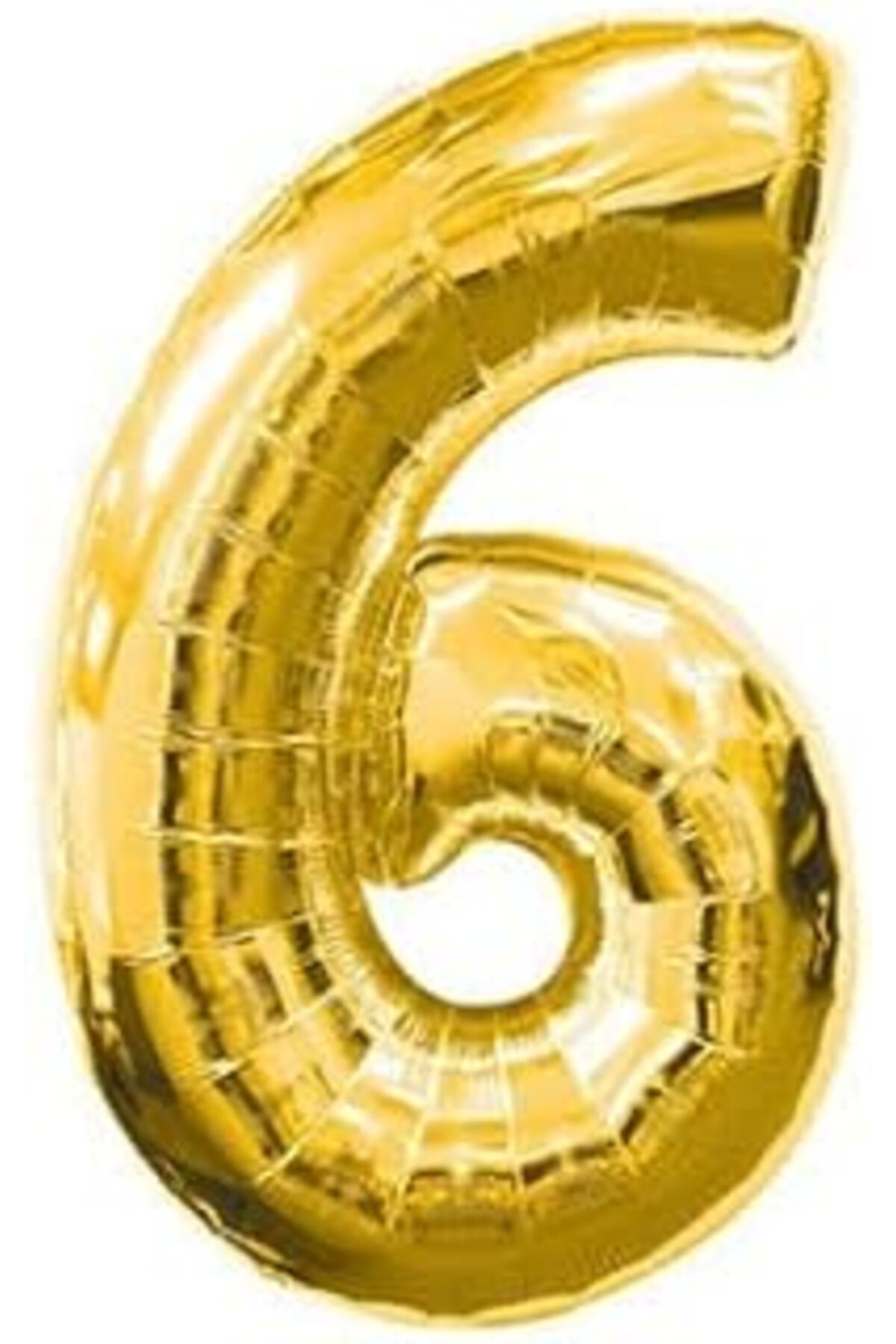 Mu Art Benim Marifetlerim - 6 Rakamı Altın Folyo Balon 40 Inch 90 Cm