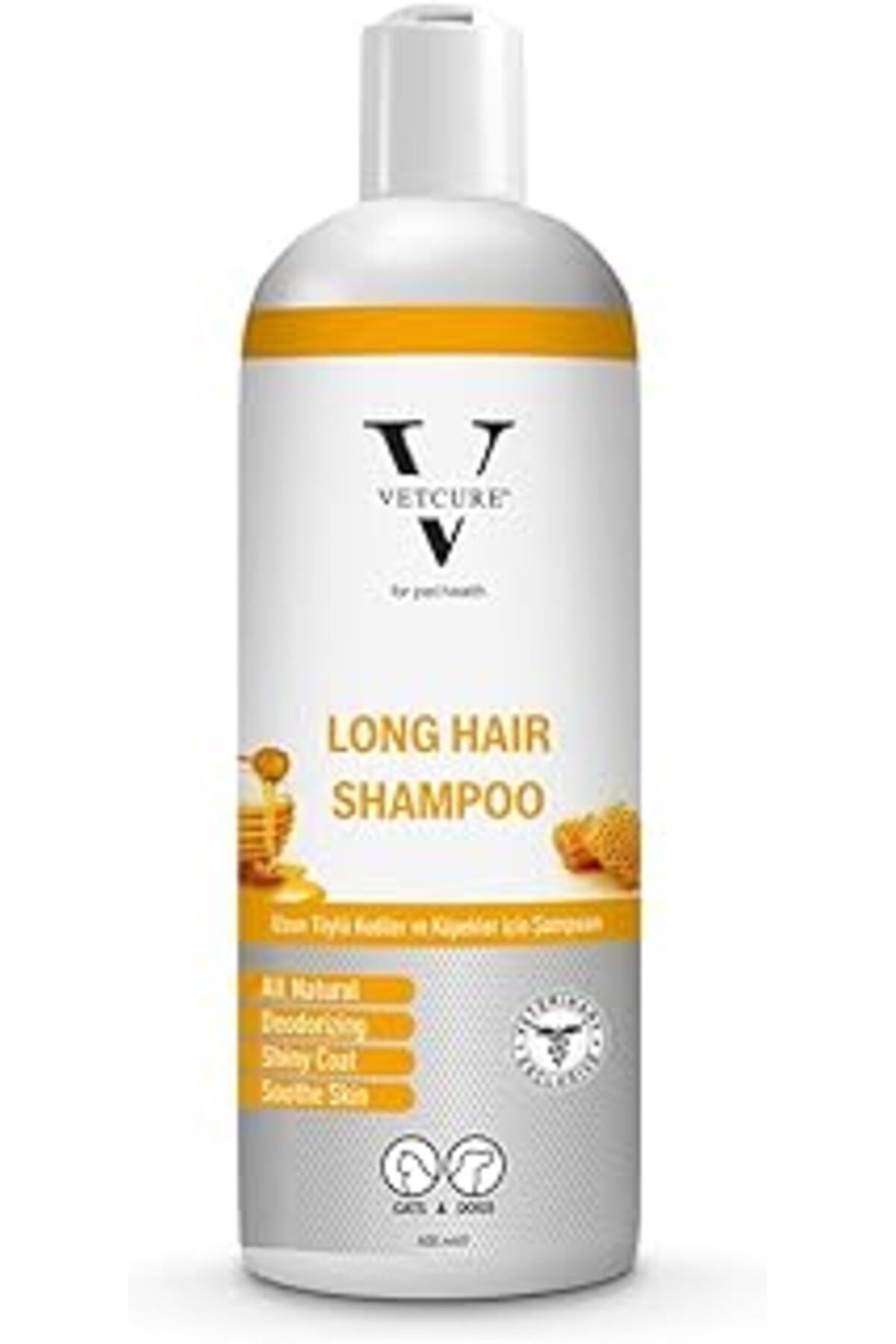 Mu Art Ahşap Vetcure Long Hair Kedi Ve Köpekler Için Ballı Uzun Tüylü Şampuan 400 ml