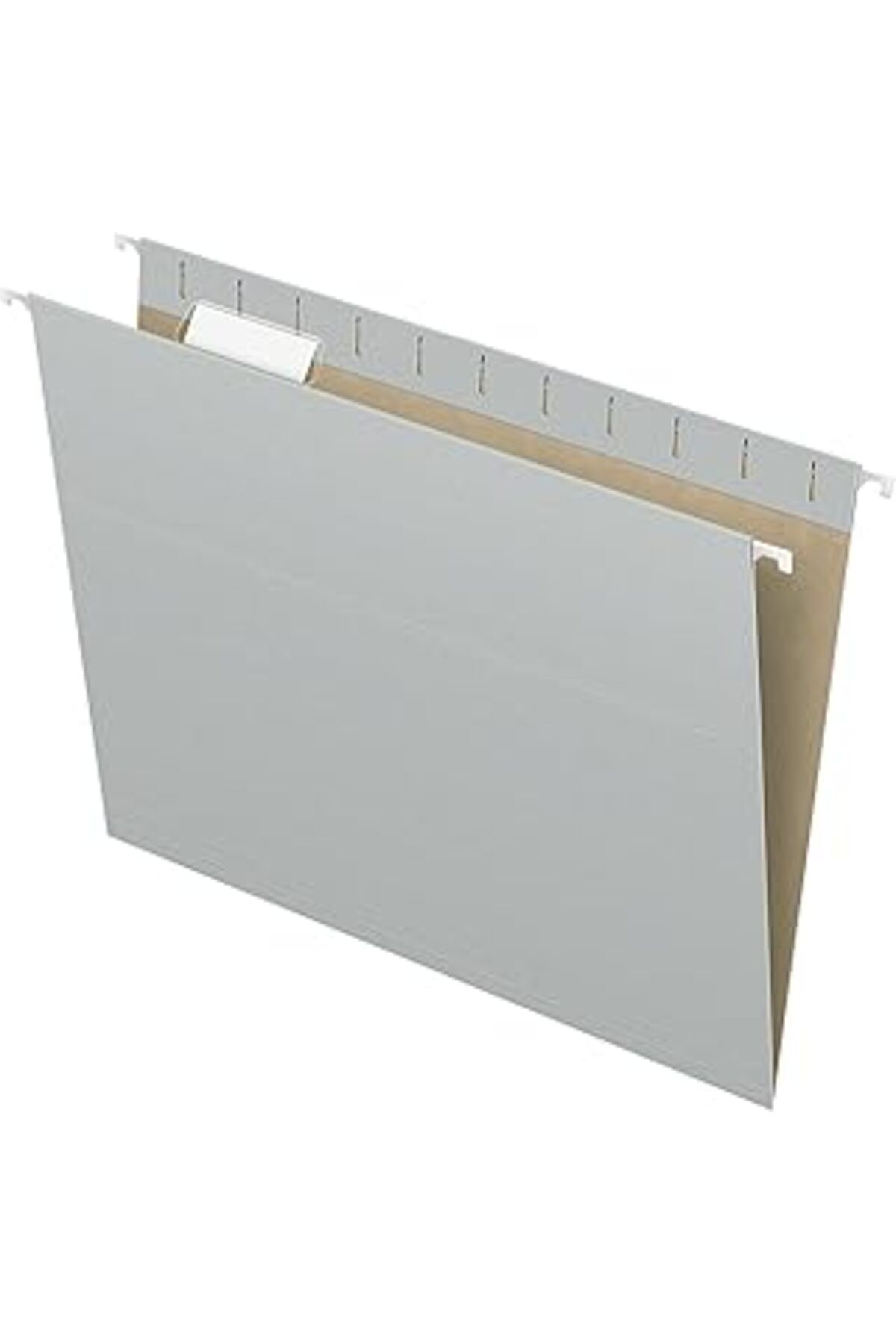 Mu Art Ahşap Pendaflex Geri Dönüşümlü Askılı Klasörler, Harf Boyutu, Gri, 1/5 Kesim, 25/Bx (81604)
