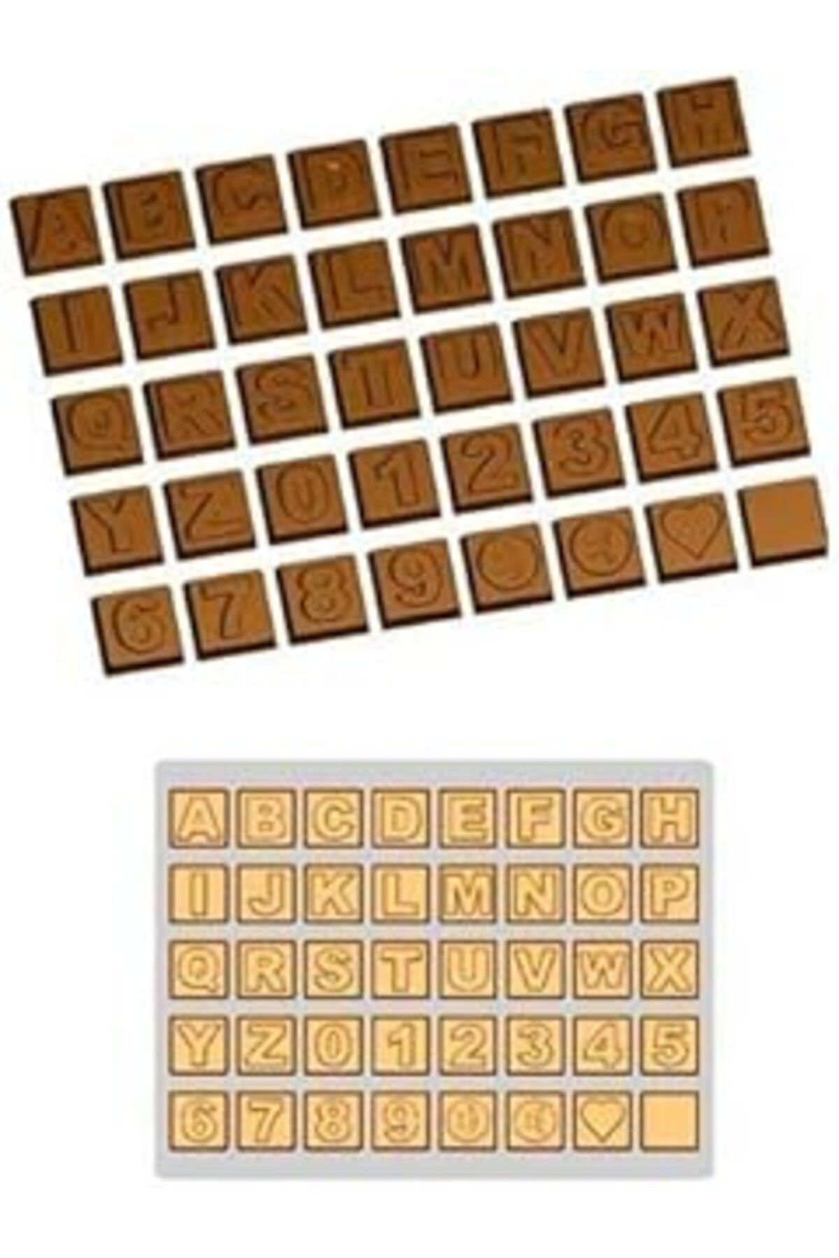 Pazarcan Pasta Harf Ve Rakam Şekilli Çikolata Kalıbı - No:221