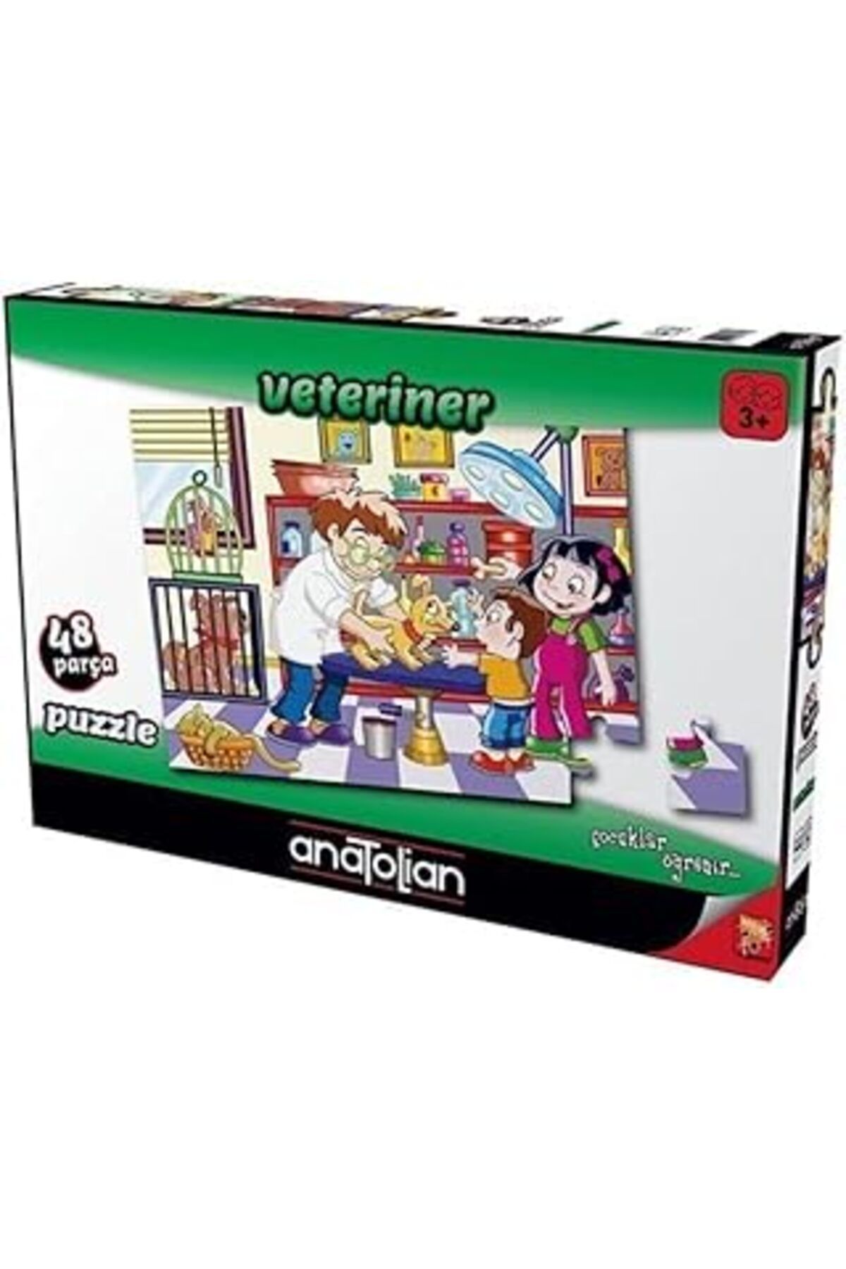 Hepta Collection Anatolian Eğitici Puzzle - Veteriner / 48 Parça, #7465