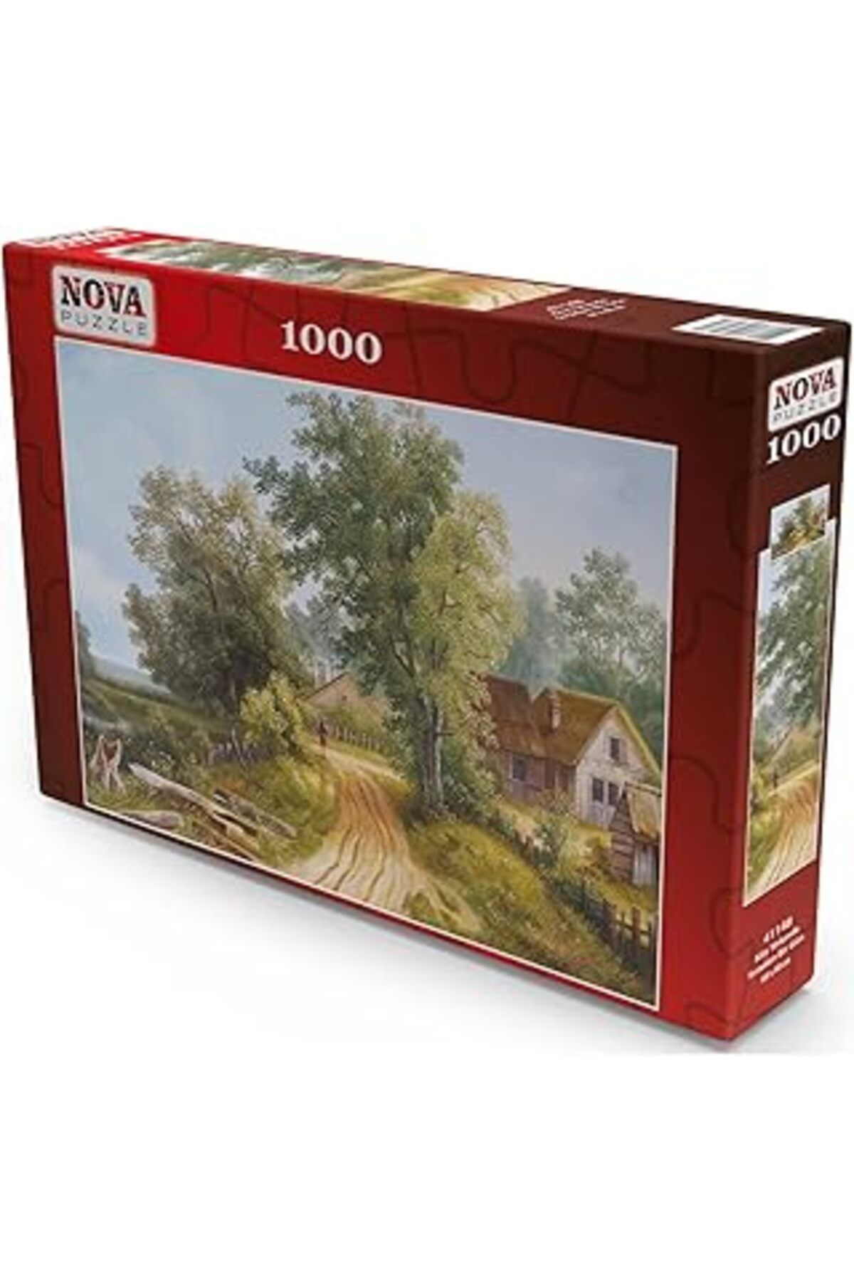 Mu Art Nova Puzzle - Köy Yolunda Sıradan Bir Gün - 1000 Parça Puzzle