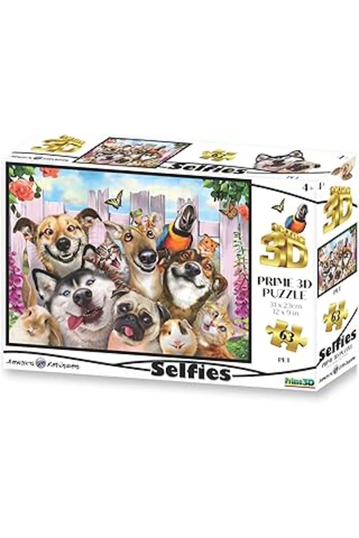 Mu Art Prime 3D - Pet Selfie - 63 Parça Puzzle