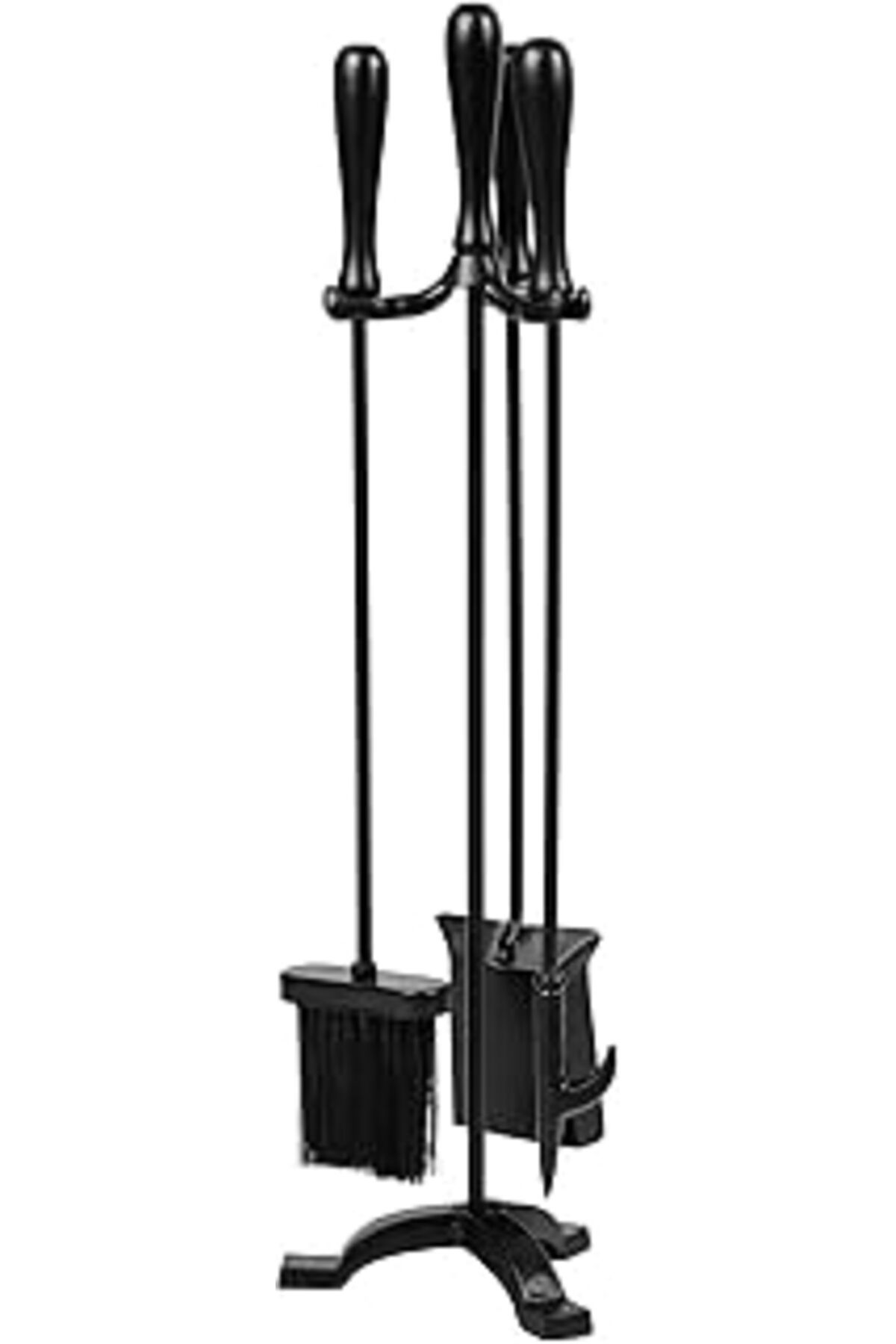 Mu Art Ahşap Mind Reader Kürek Kepçesi, Stand, Ferforje Ve Çelik, U X 6.25" G X 30" H, Siyah