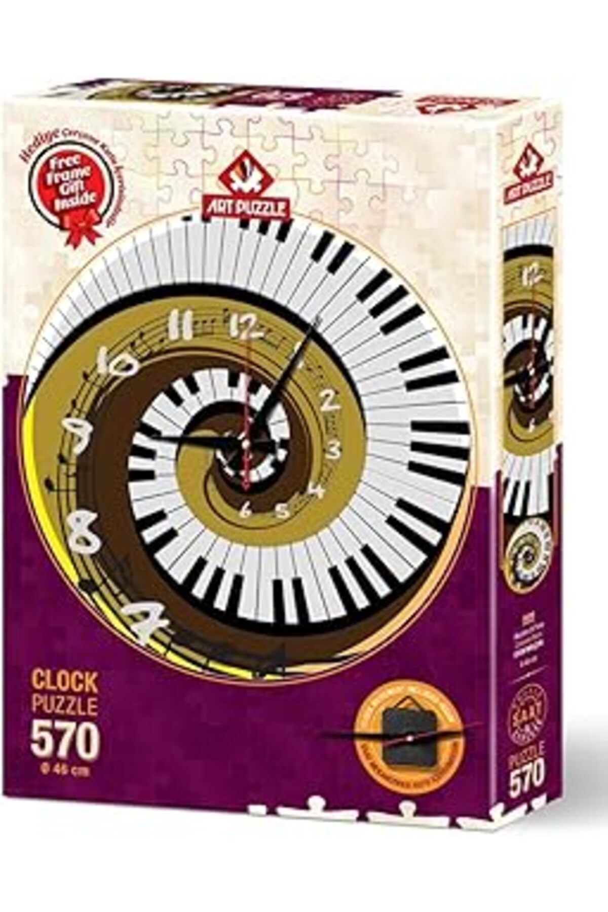 Pazarcan Art Puzzle Zamanın Ritmi 570 Parça Saat Puzzle