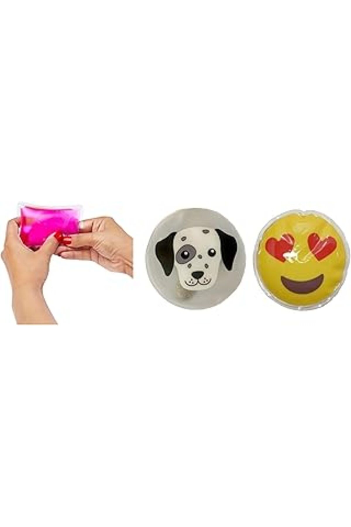 Mu Art Kalp Emoji,Köpek Cep Sobasi,El Isitici,2 Adet Sicak Su Torbasi Pvc 9Cm