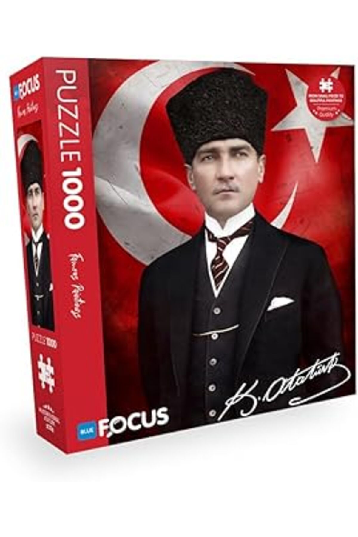 Mu Art Blue Focus 1000 Parça Puzzle - Atatürk