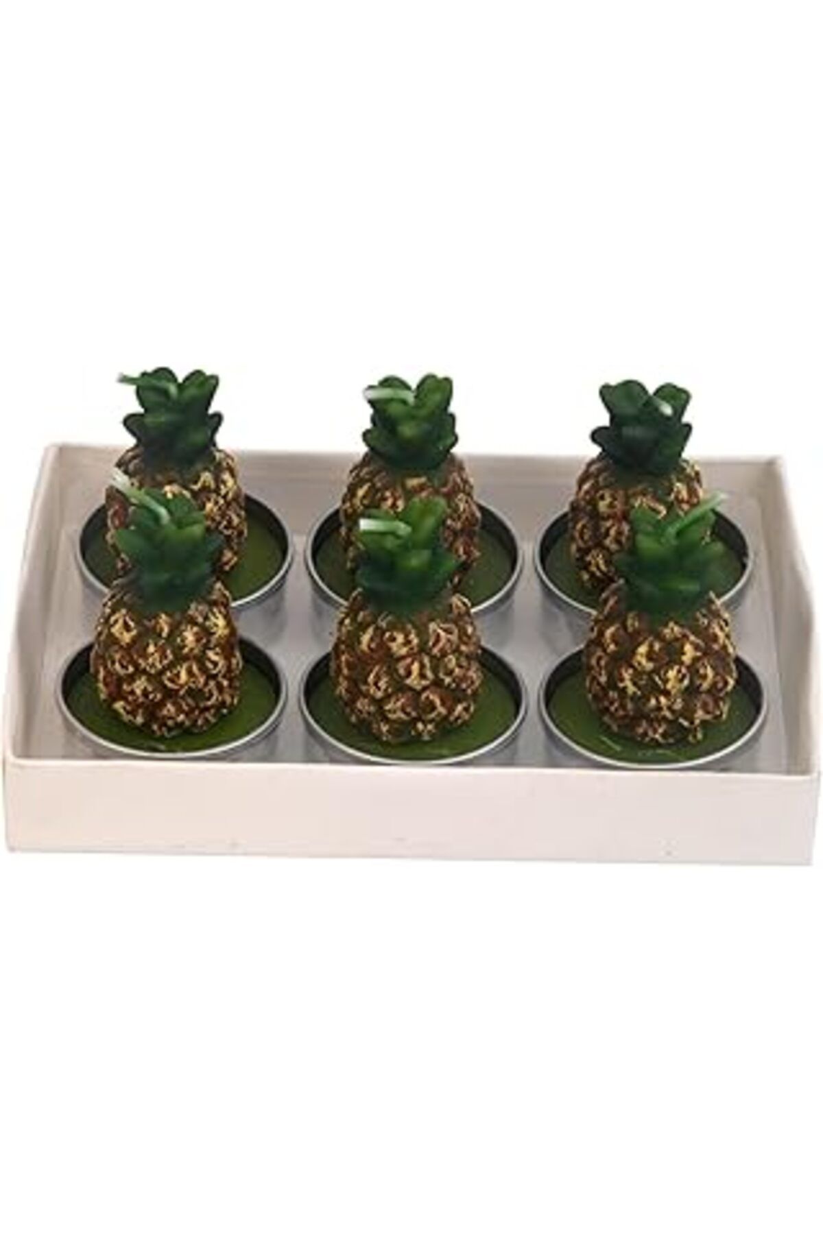 Qedii Setabianca Fun Candle Tealight Ananas 6Lı
