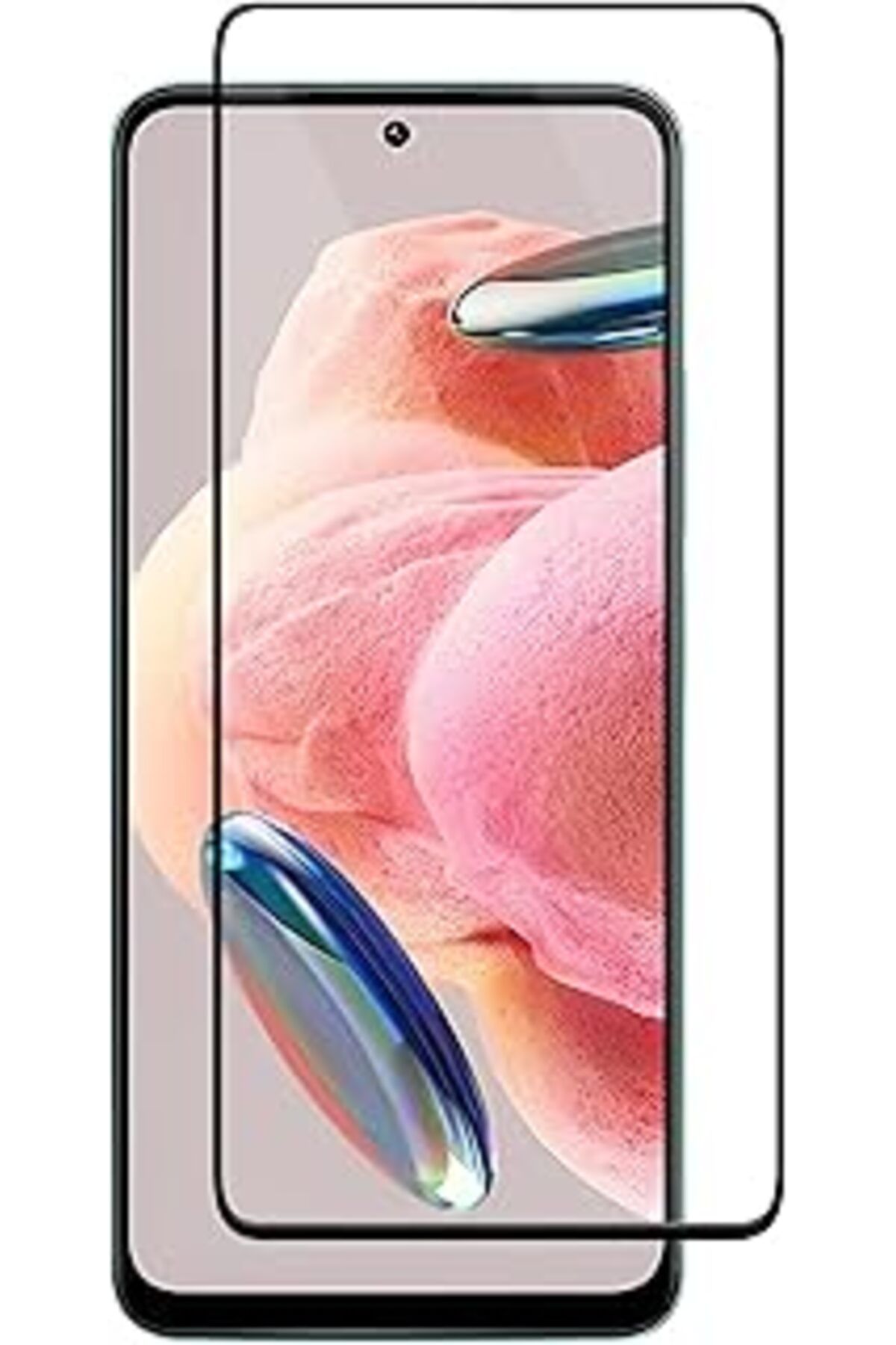 Pazarcan Teknoft Redmi Note 12 İçin Ekstra Güçlü Tam Koruma Sağlayan 9H Sertliğinde Leke Ve Parmak İzi Tutma