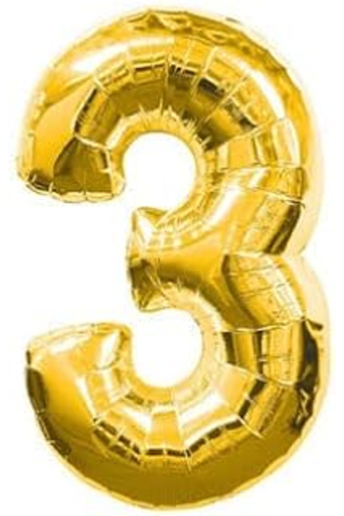 Mu Art Benim Marifetlerim - 3 Rakamı Altını Folyo Balon 40 Inch 100 Cm