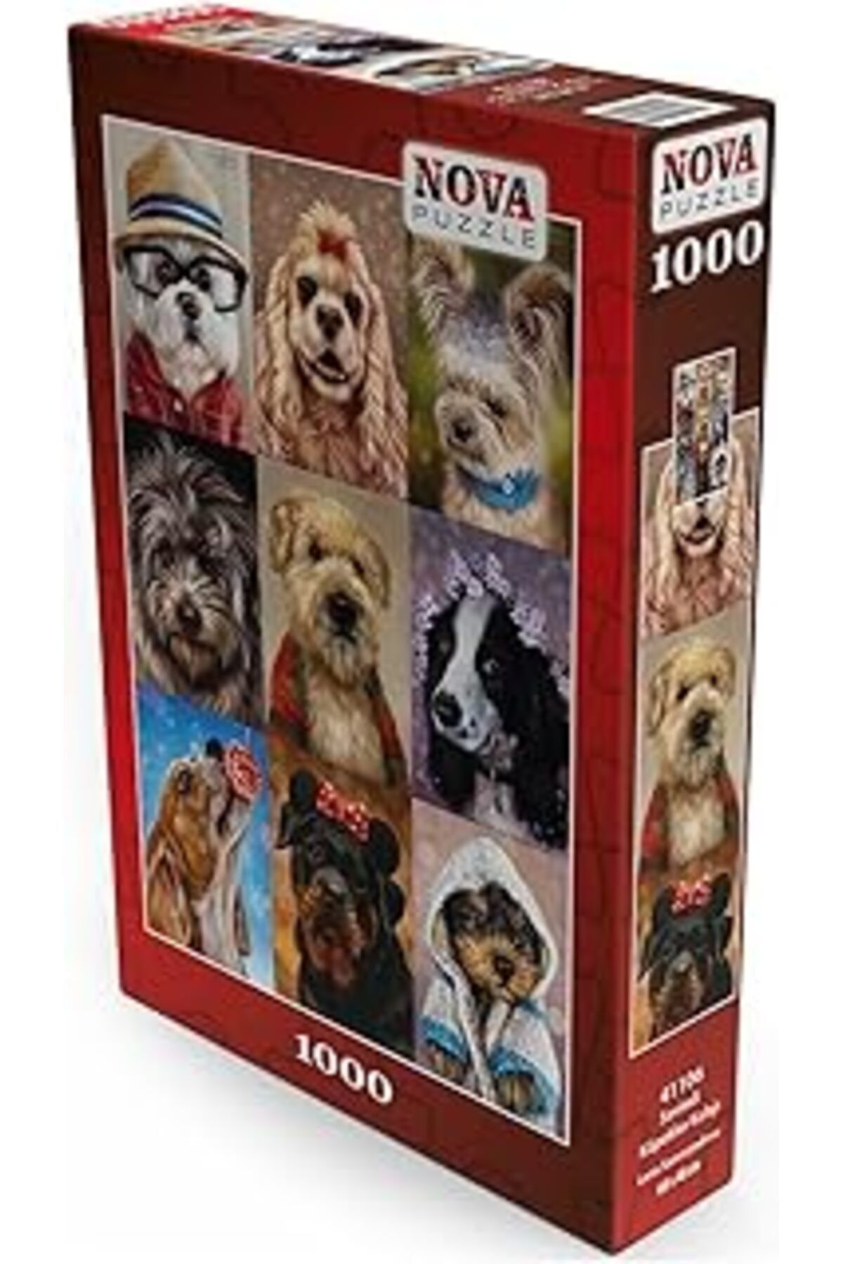 Pazarcan Nova Puzzle 1000 Parça Sevimli Köpekler Kolajı