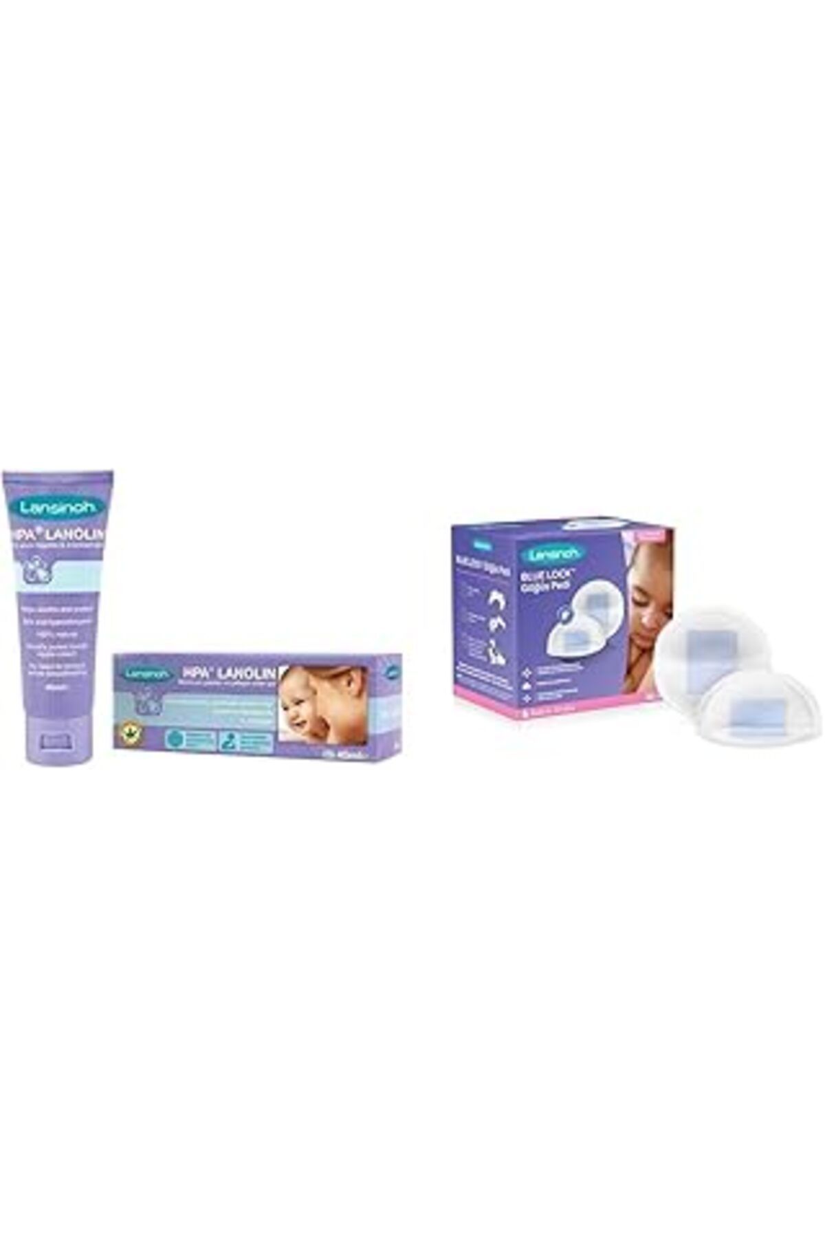 NZM TİCARET Lanolin Emziren Anneler İçin Meme Başı Kremi (40 Gr) & Blue Lock Göğüs Pedi (36 Adet)