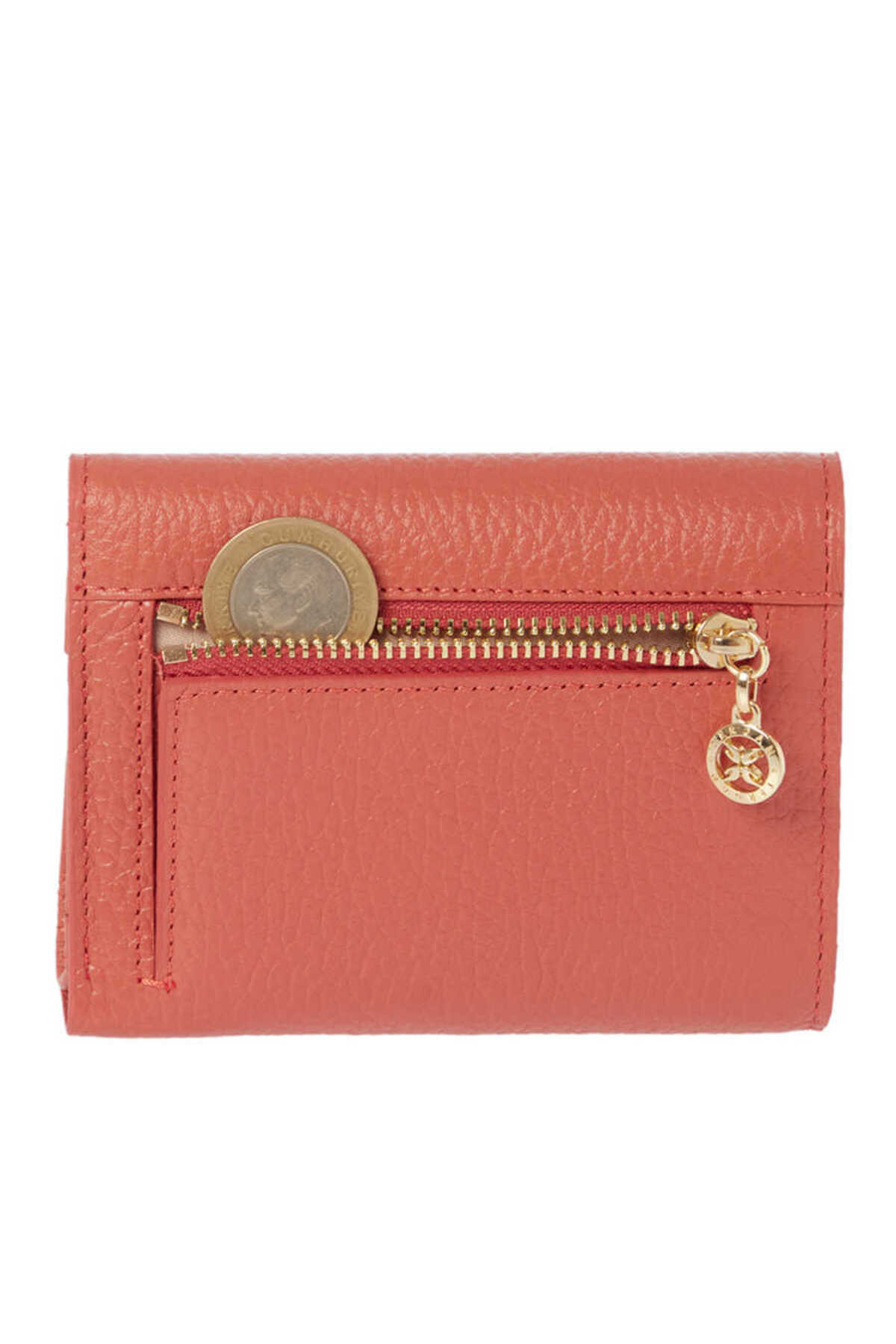 Tergan-Pink Leather Women's Wallet - S1Cb 00005809 -S2A 4