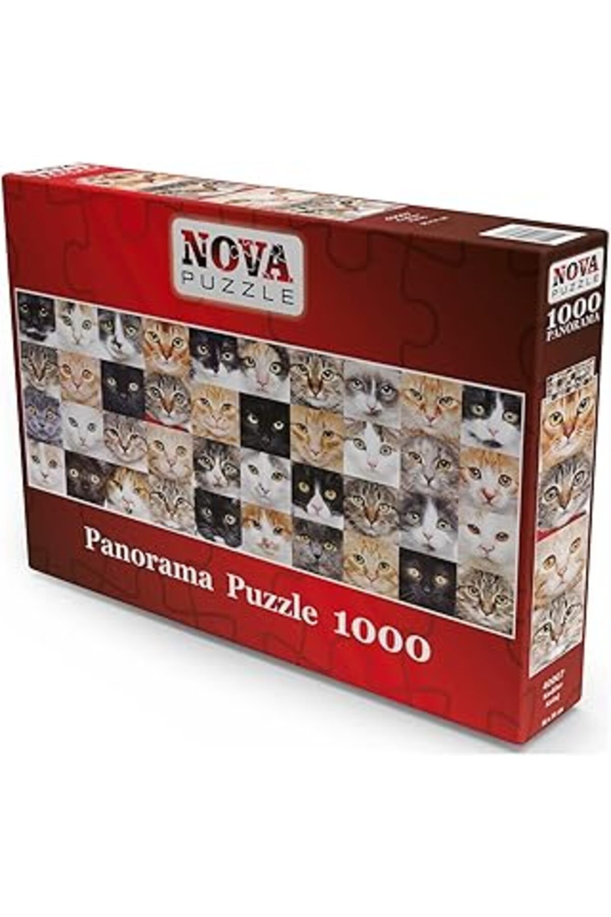 Mu Art Nova Puzzle 1000 Parça Sevimli Kediler Kolajı Panorama Puzzle