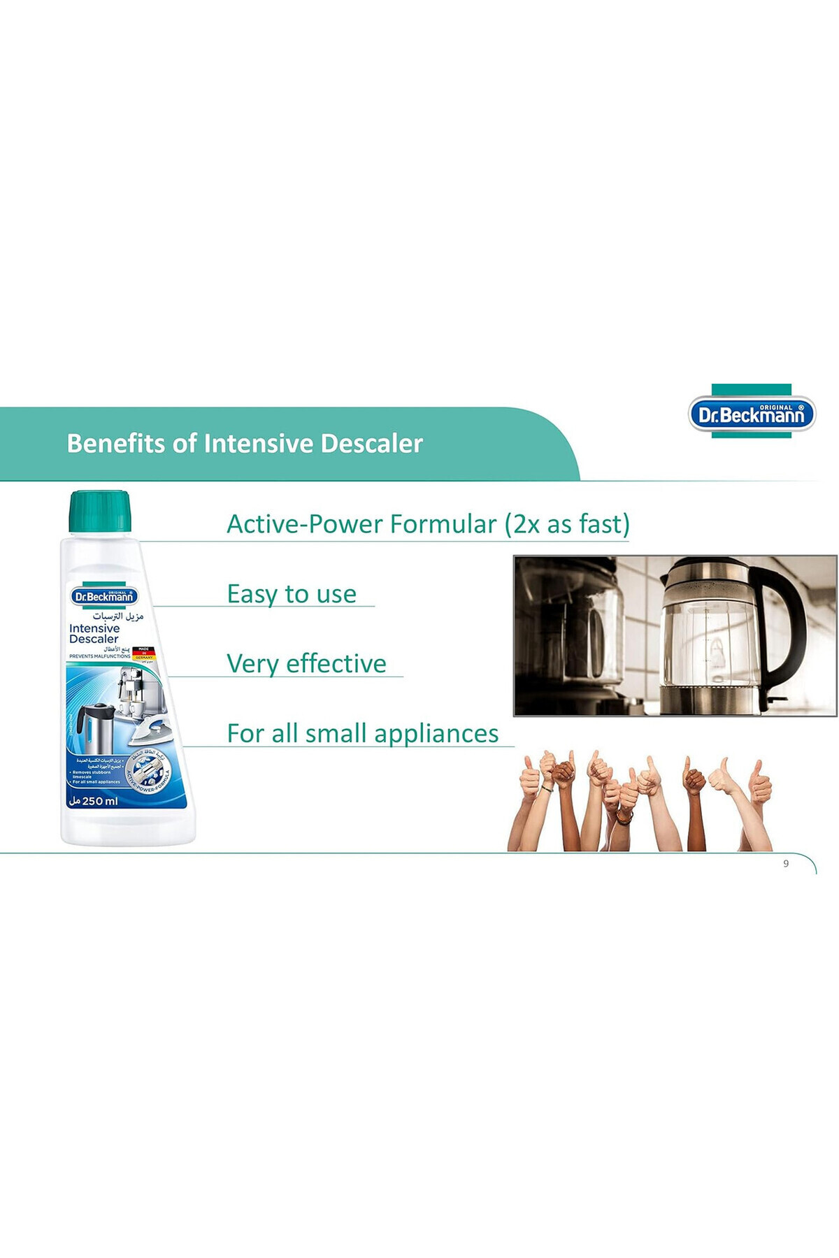Dr.Beckmann-Dr. Beckmann Intensive Descaler-Removes Stubborn Limescale-250 ML 3