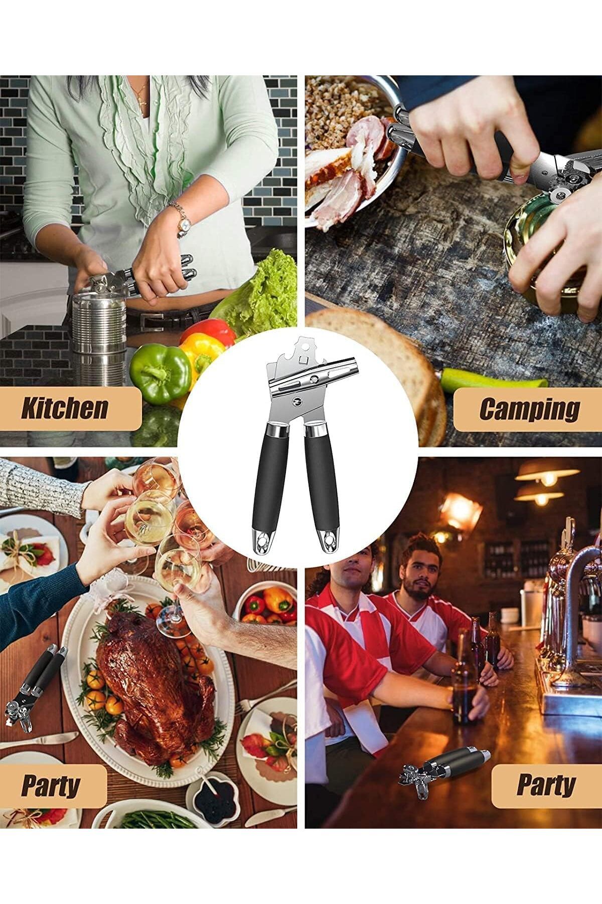 COOYA-3-In-1 Manual Can Jar Openers Heavy Smooth Edge Cut Bottle Opener, Ergonomic Anti Slip Grip Handle 7