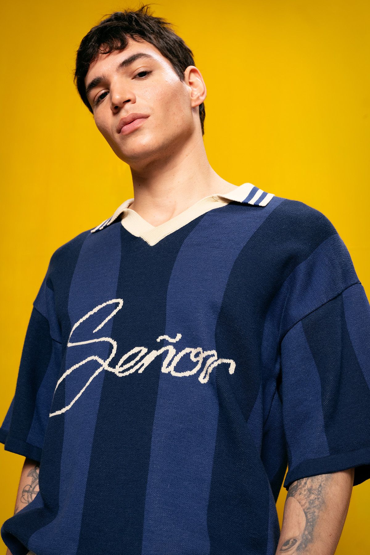 تی شرت آبی مردانه POLO YAKA NAVY T GIESTO