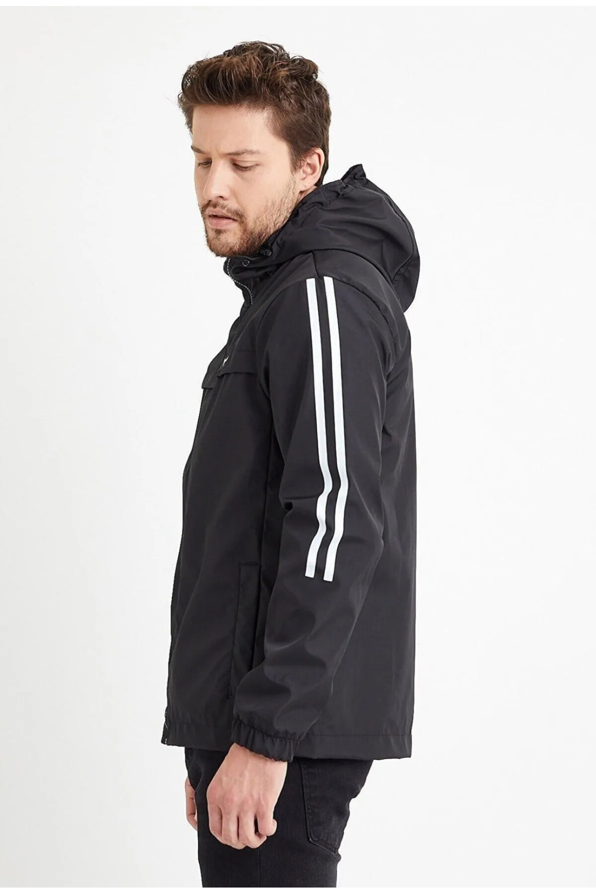 LEVEL HİGH  ERKEKSİYAH YAĞMURLUK SUYA VE RÜZGARA DAYANIKLI LEVEL HİGH - Görsel 3