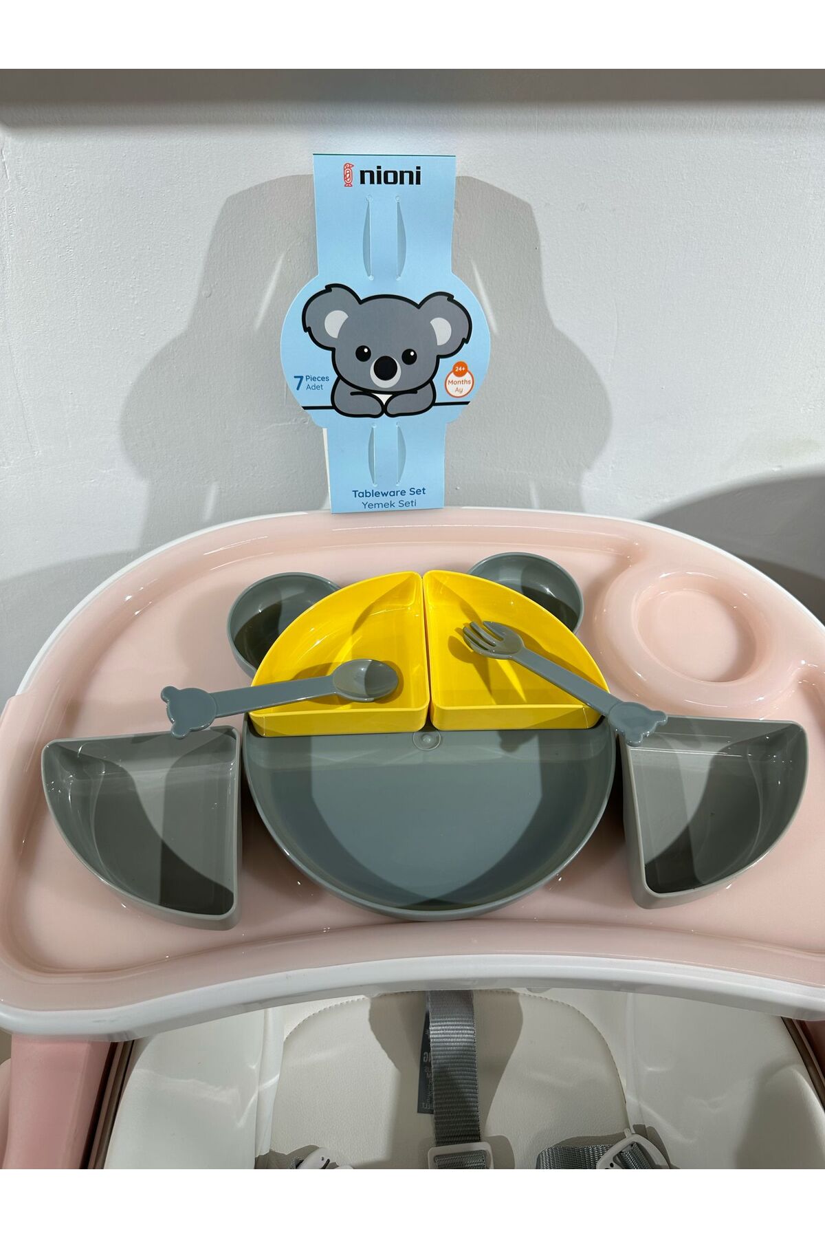 nioni 4 Bölmeli 7 Parça Yemek Seti fotoğrafı 3 (önizleme)