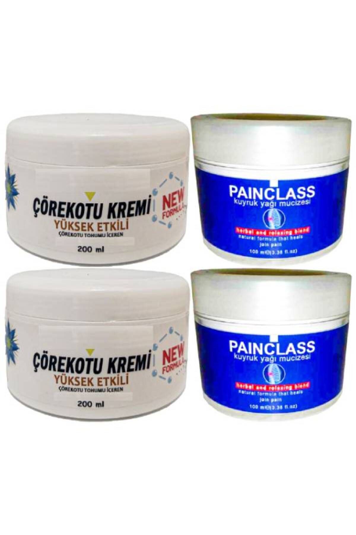 Kişisel ECZA Çörek Otu Kremi Adale Sızıları İçin 2x200 ml+Painclass Kuyruk Yağı Krem 2x100 ml