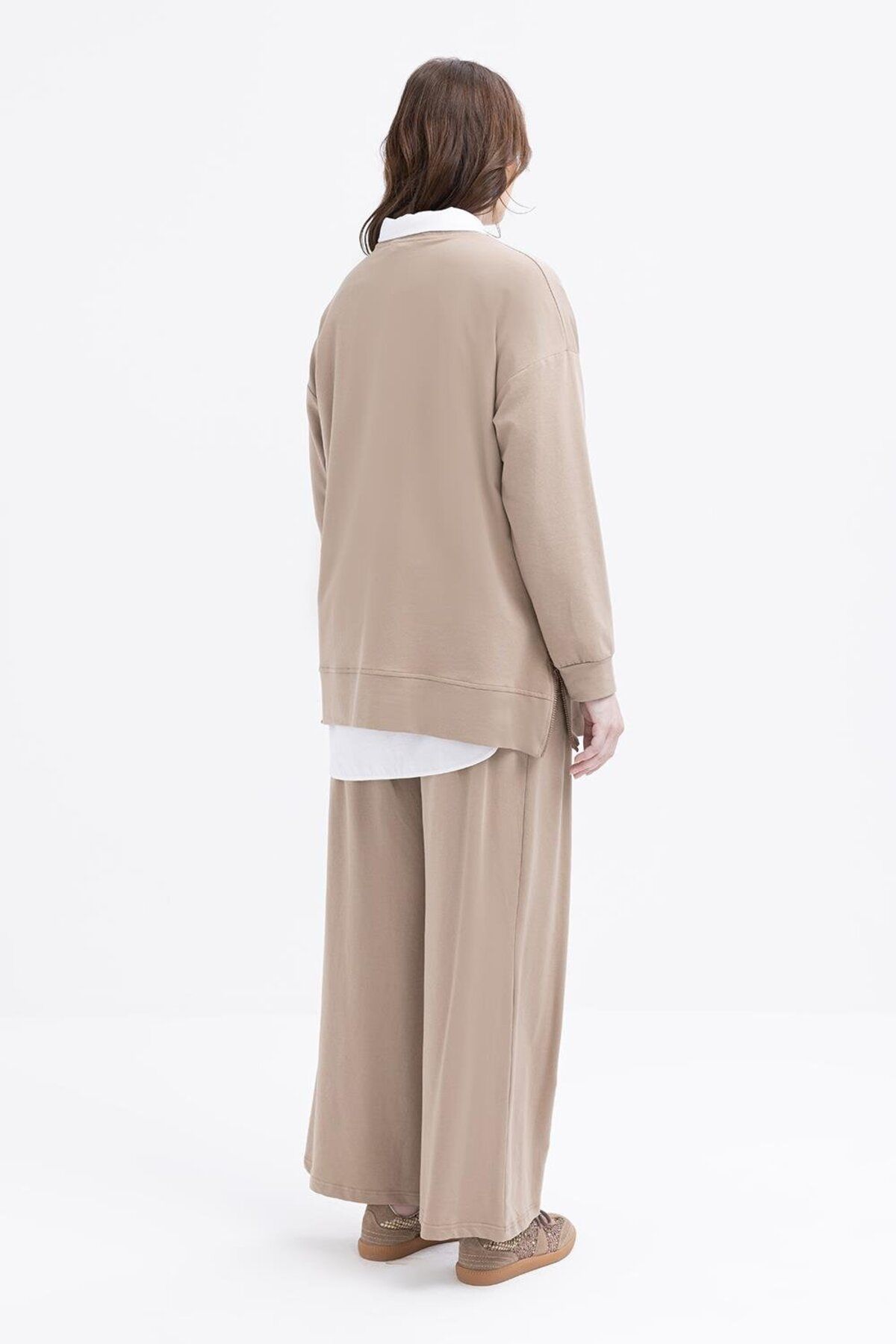 ALLDAY-Σετ αθλητική φόρμα Mink-Large Pocket Side Zip Lycra Plus Size 3