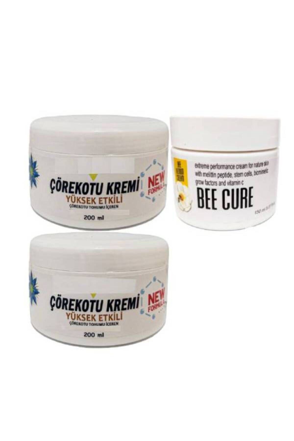 Kişisel ECZA Çörek Otu Kremi XL Boy Vücut Sızılarına 2x200 ml+Bee Cure Krem 150 ml