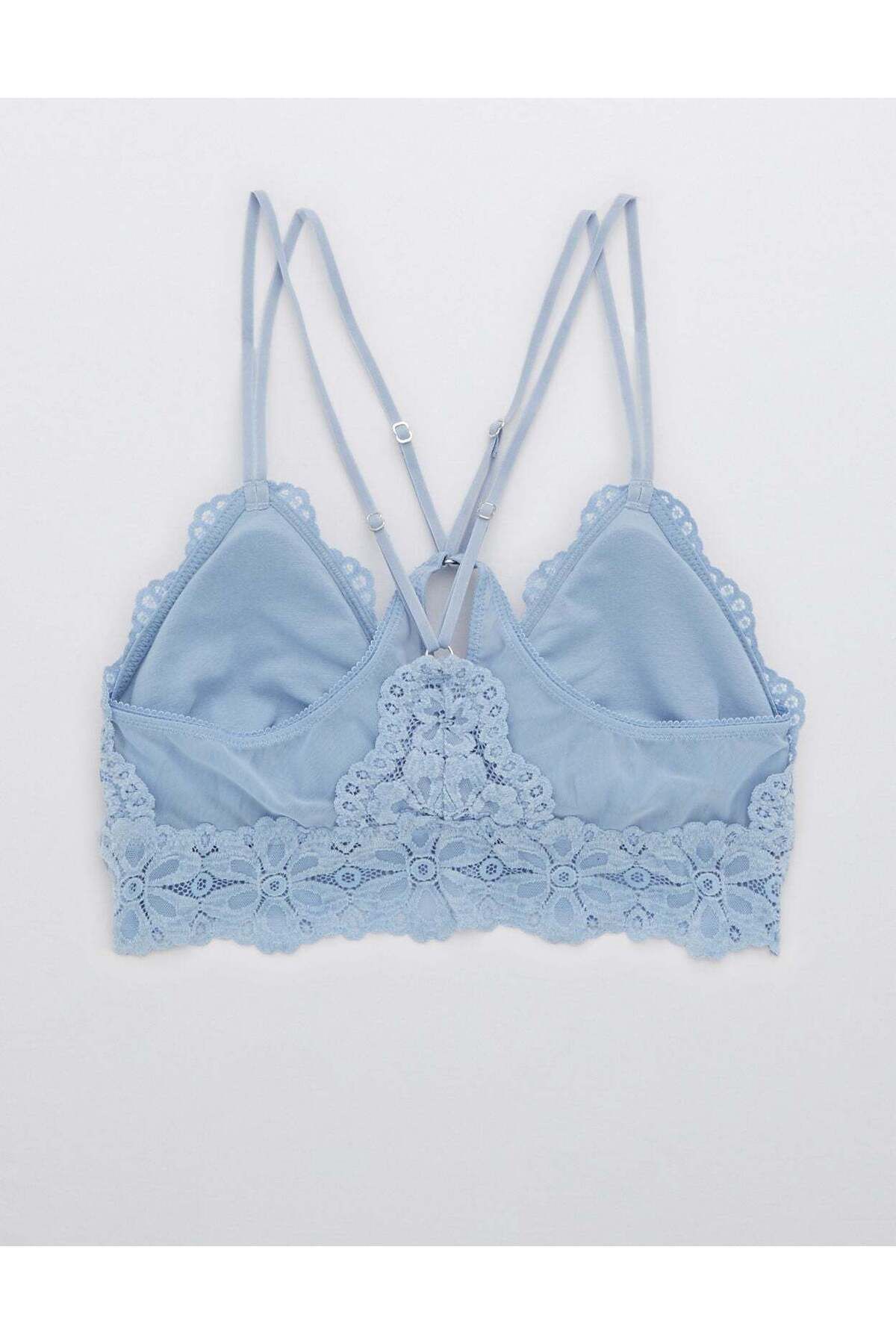 AMERICAN EAGLE-حمالة صدر مثلثة مبطنة من الدانتيل من Aerie Snowday 6