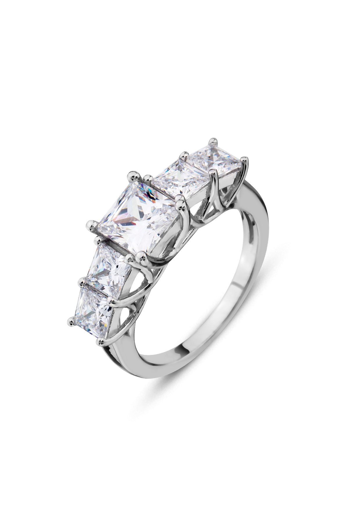 Carat Laboratories 2,85 Carat Beş Taş Yüzük