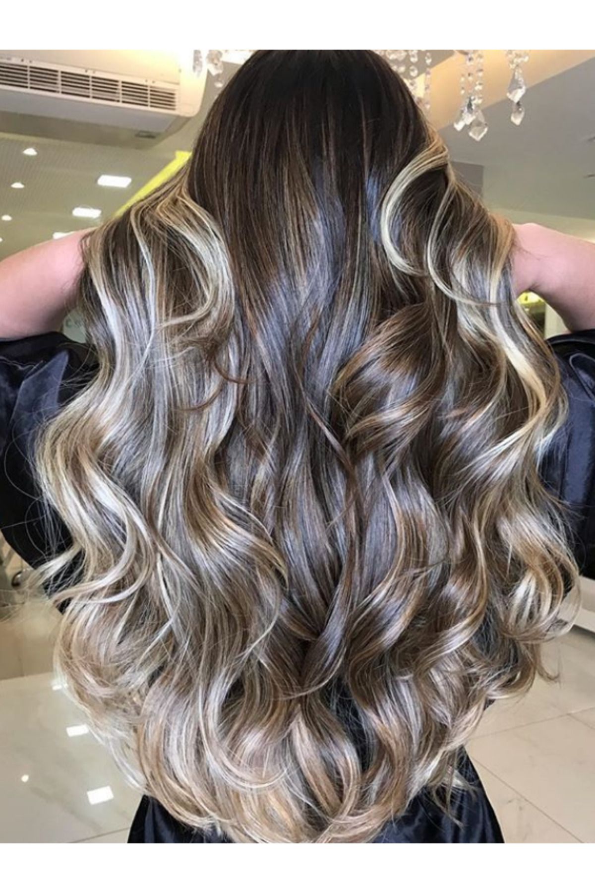 Mikro Kaynak Wavy 100% İnsan Saçı (0.7 Gr) Sombre Küllü Bej 50 Adet 55 Cm MK524