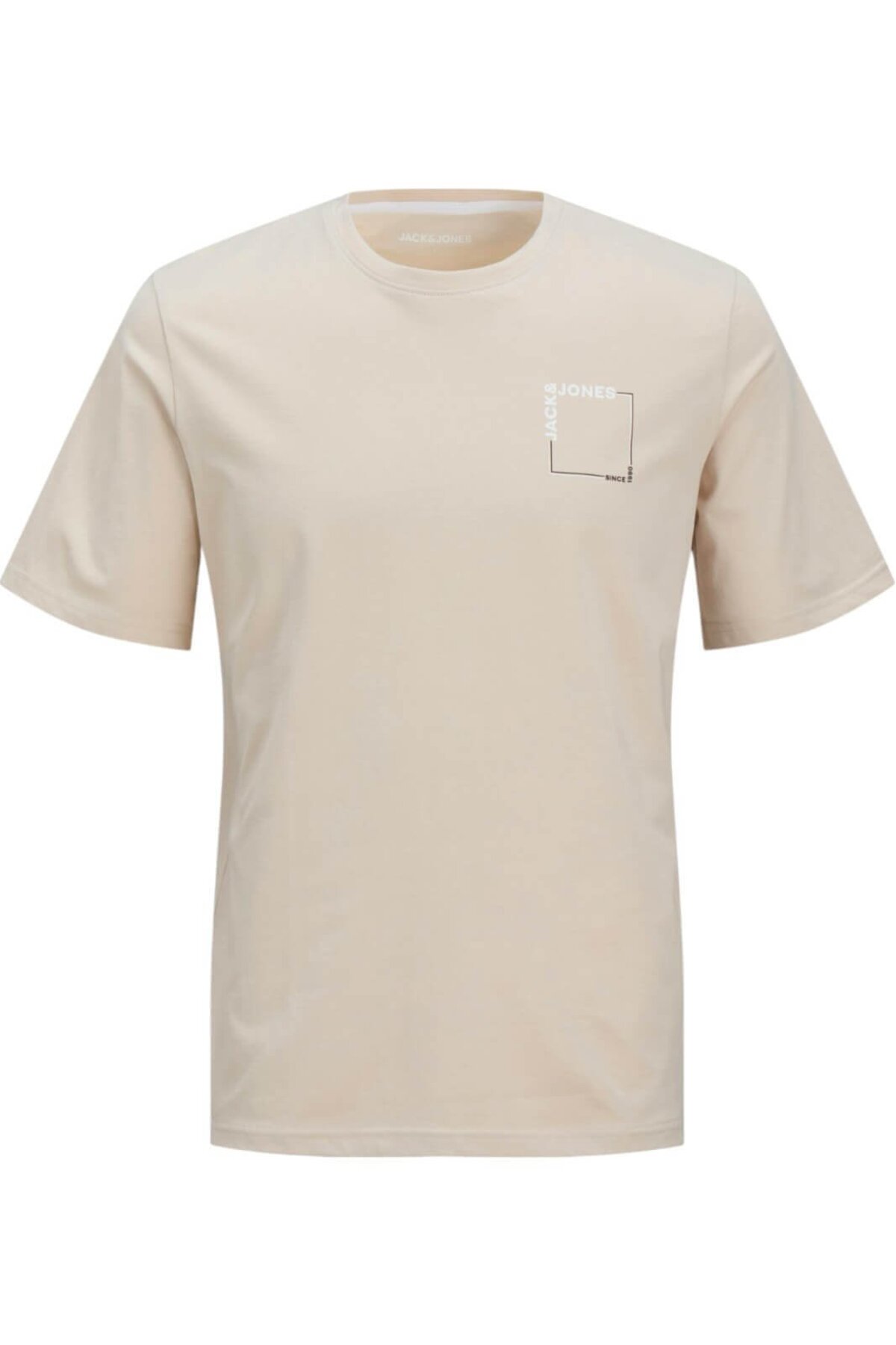 تی شرت مردانه JJVERNER TEE SS بژ جک اند جونز تی شرت ورزشی Jack & Jones